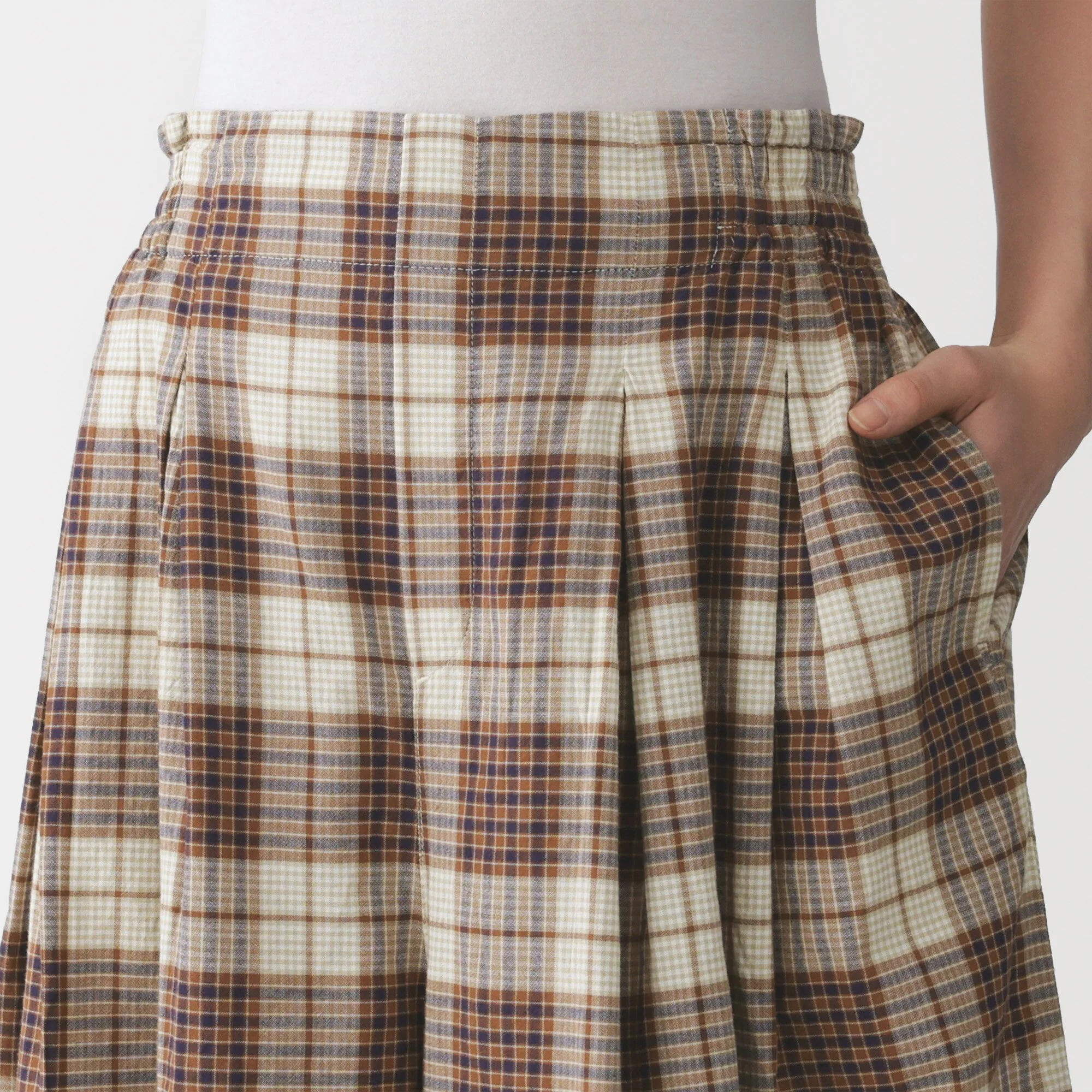 Madras Cotton Skirt Pants - Image 15