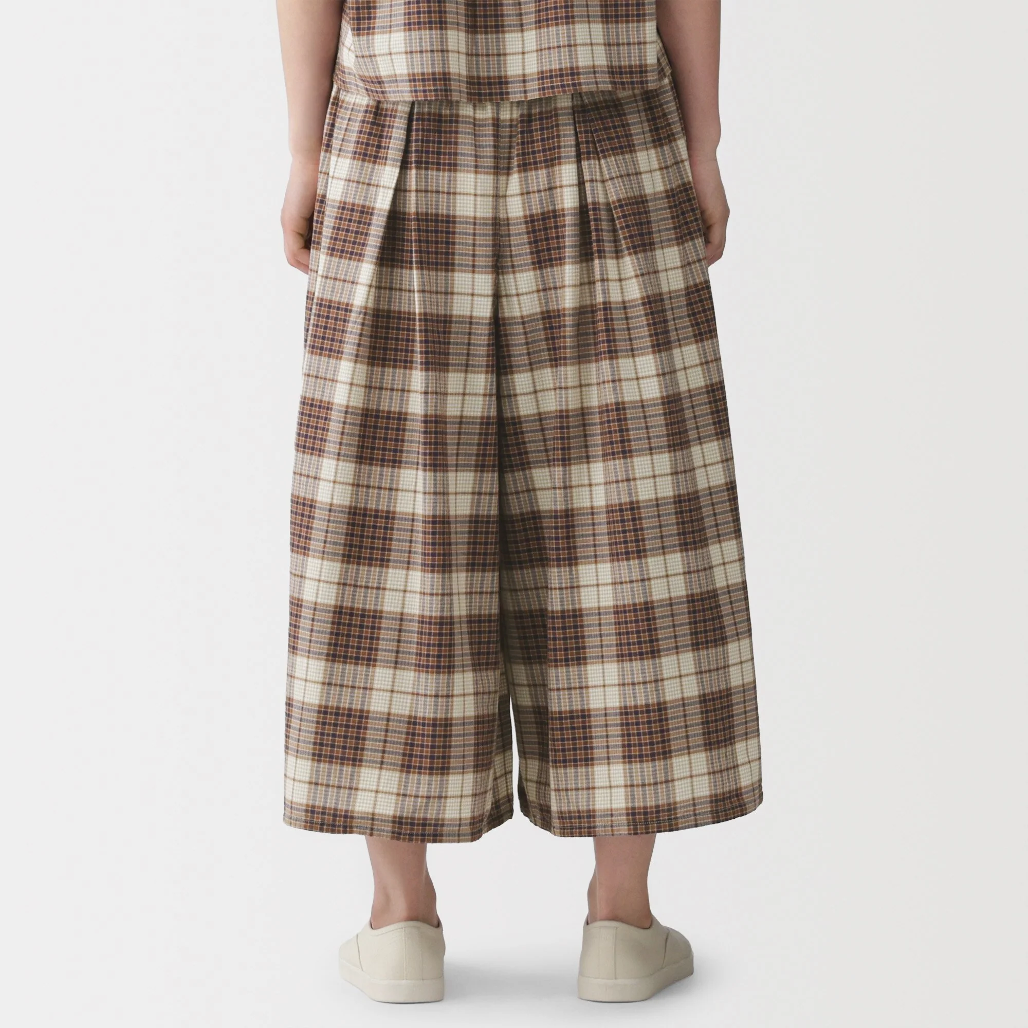 Madras Cotton Skirt Pants - Image 6