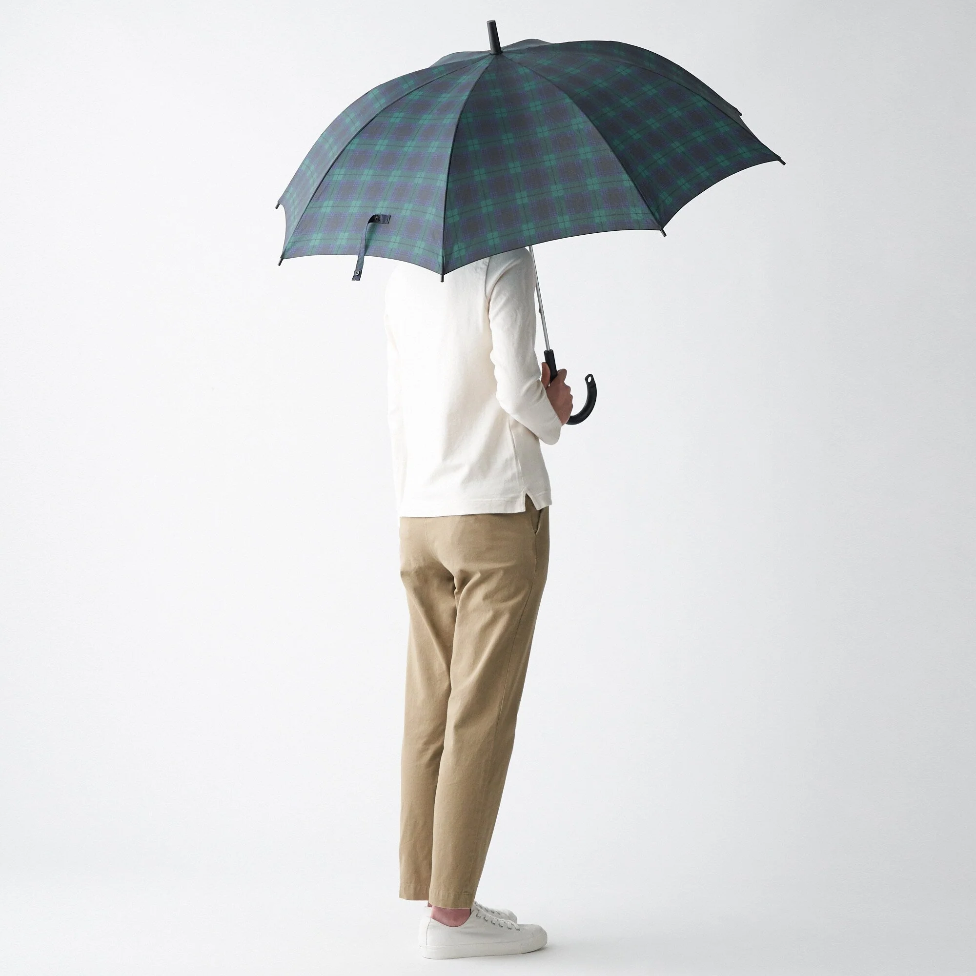Markable Umbrella Dark Green Check - Image 7