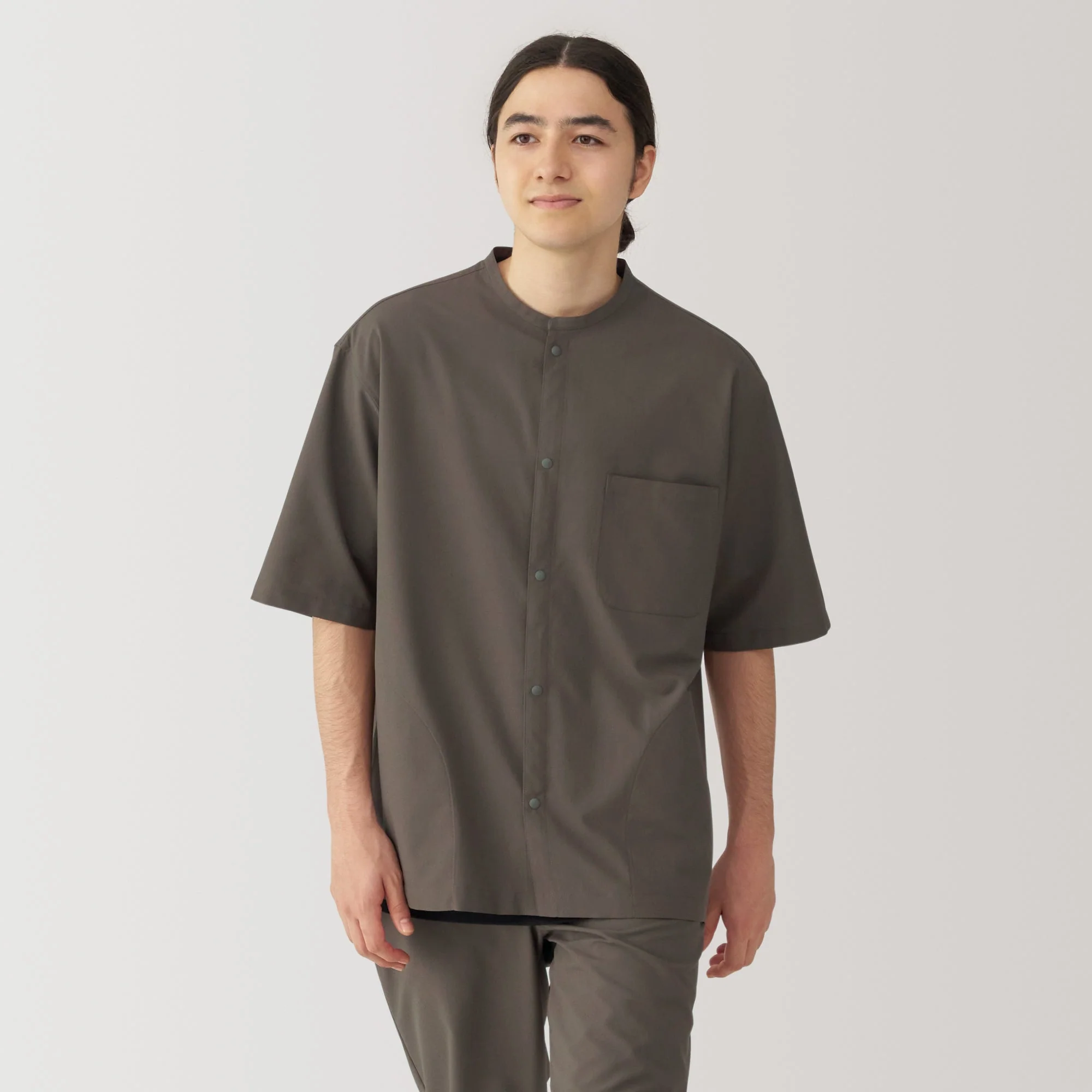 Men's Breathable Half Sleeve Collar Shirt - Image 19