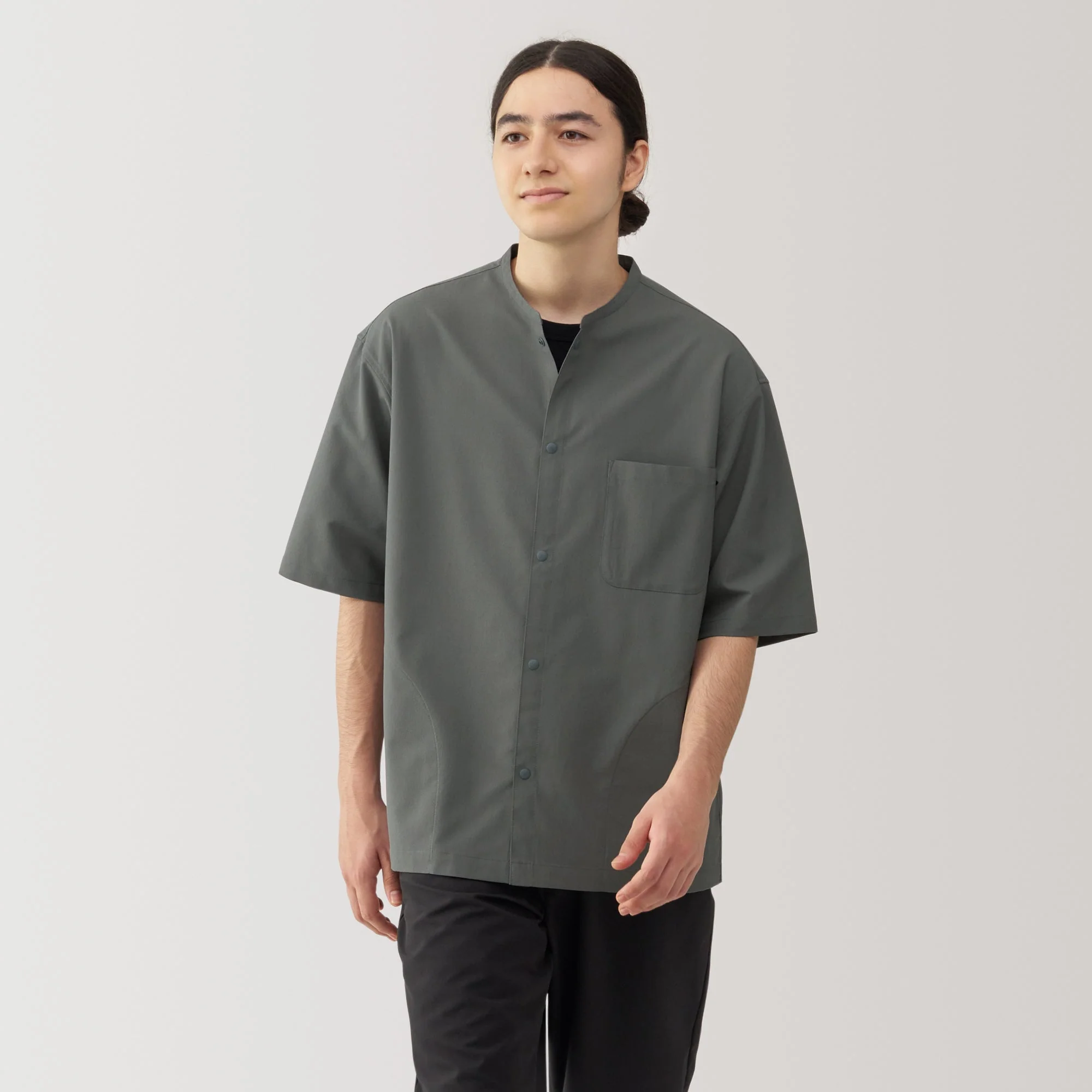 Men's Breathable Half Sleeve Collar Shirt - Image 3