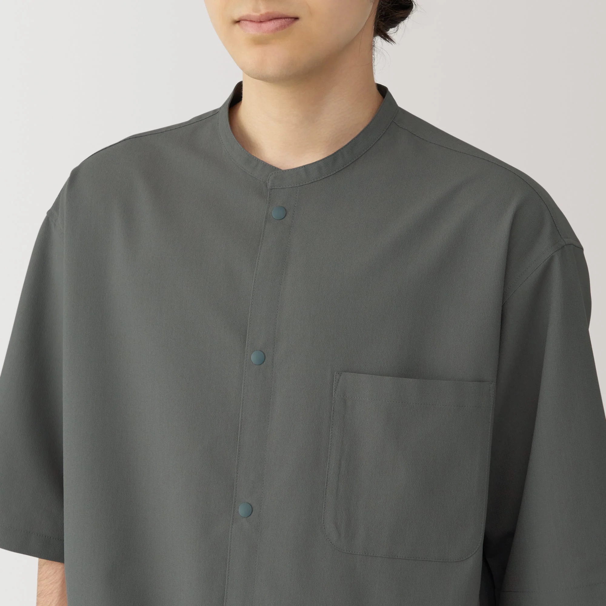 Men's Breathable Half Sleeve Collar Shirt - Image 7