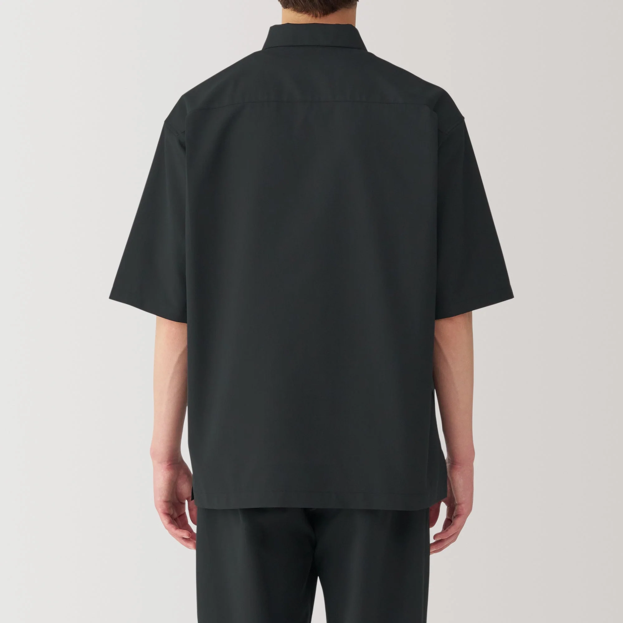 Men's Breathable Wide Half Sleeve Woven Polo Shirt - Image 22