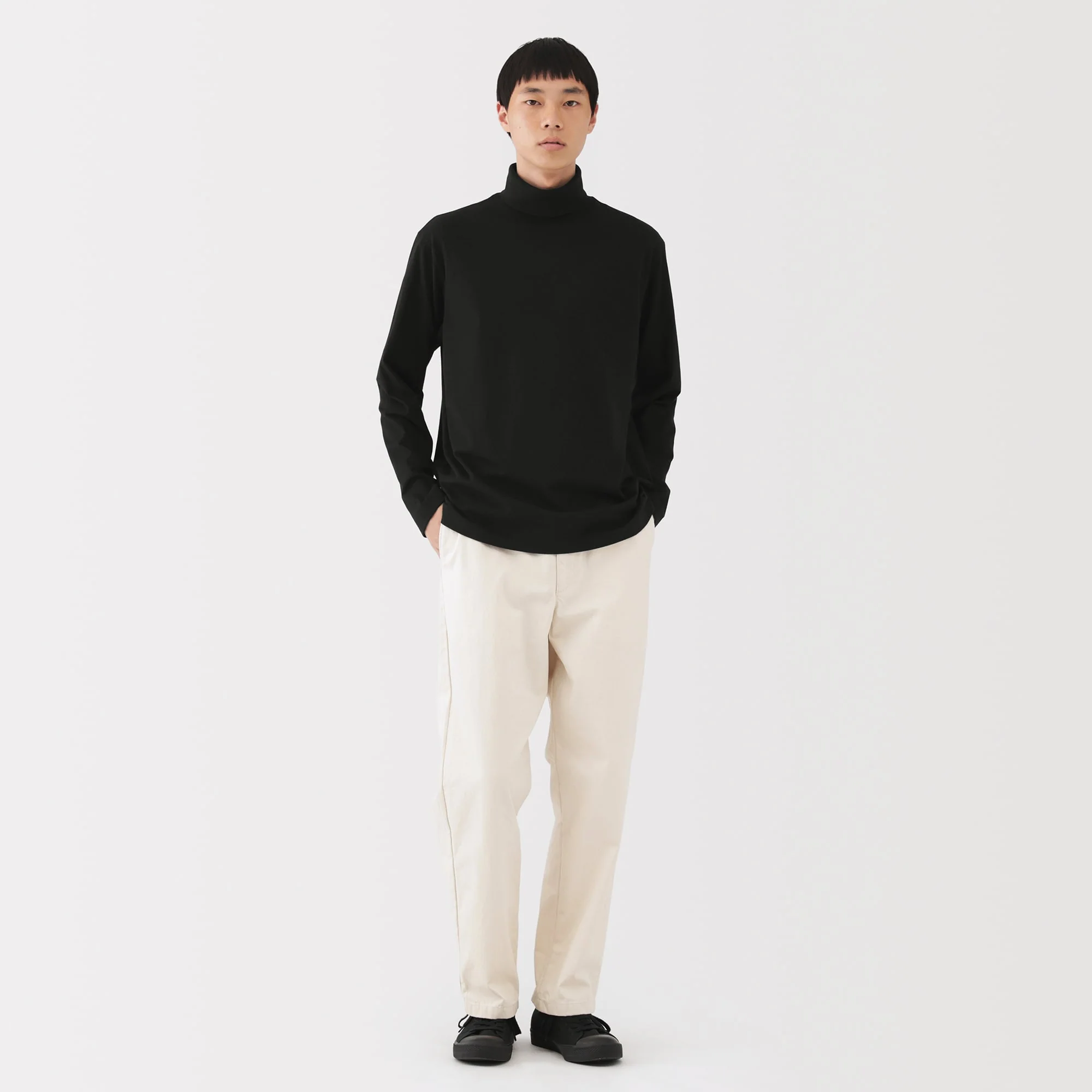 Men's Brushed Turtleneck T-Shirt - Image 11