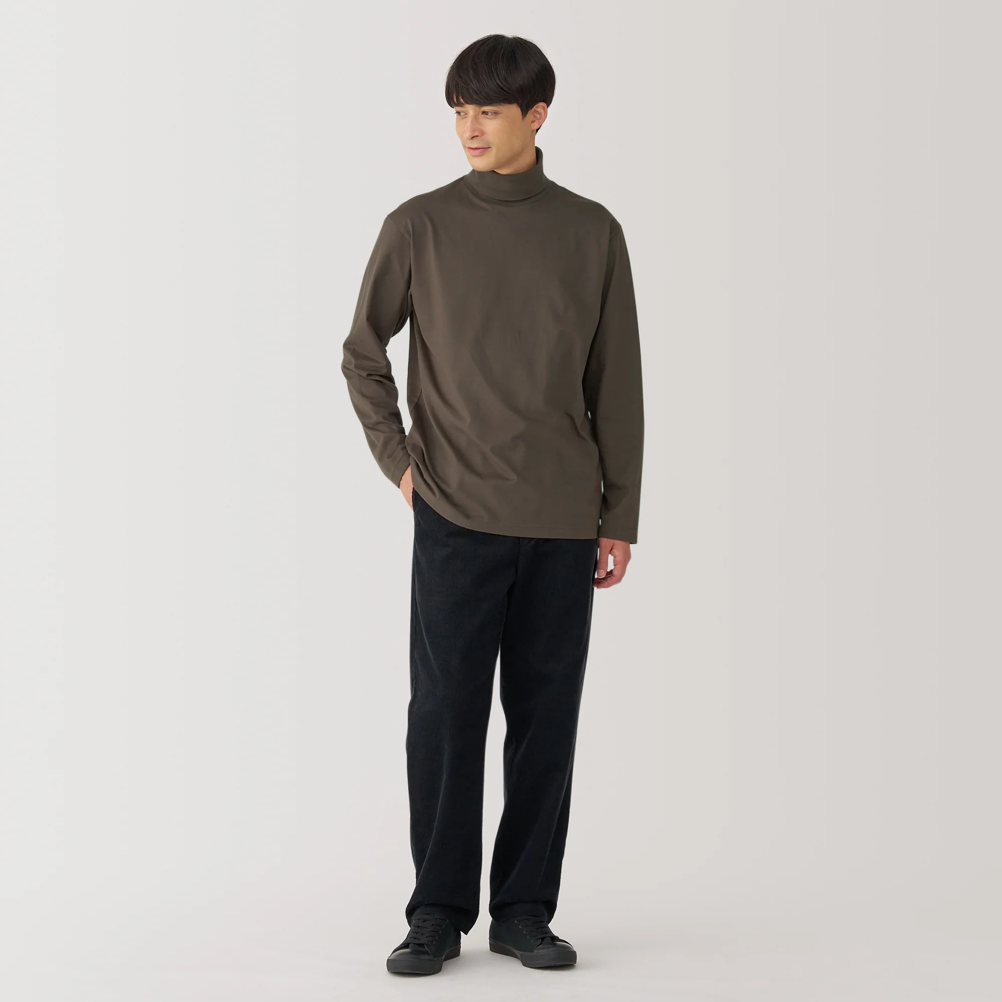 Men's Brushed Turtleneck T-Shirt - Image 15
