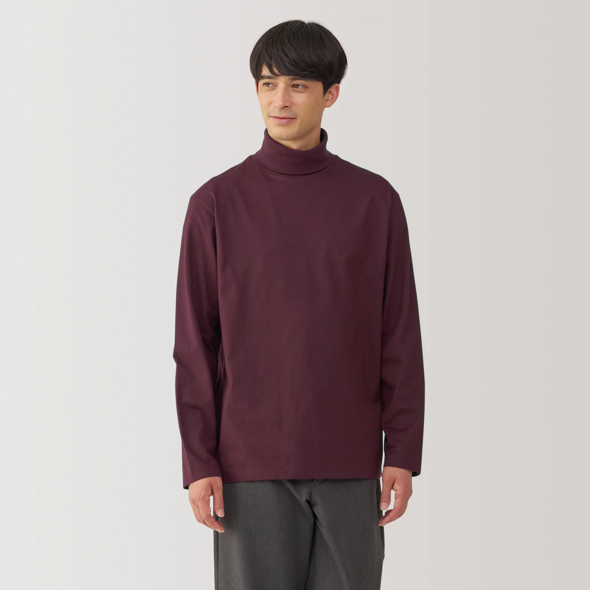 Men's Brushed Turtleneck T-Shirt - Image 21