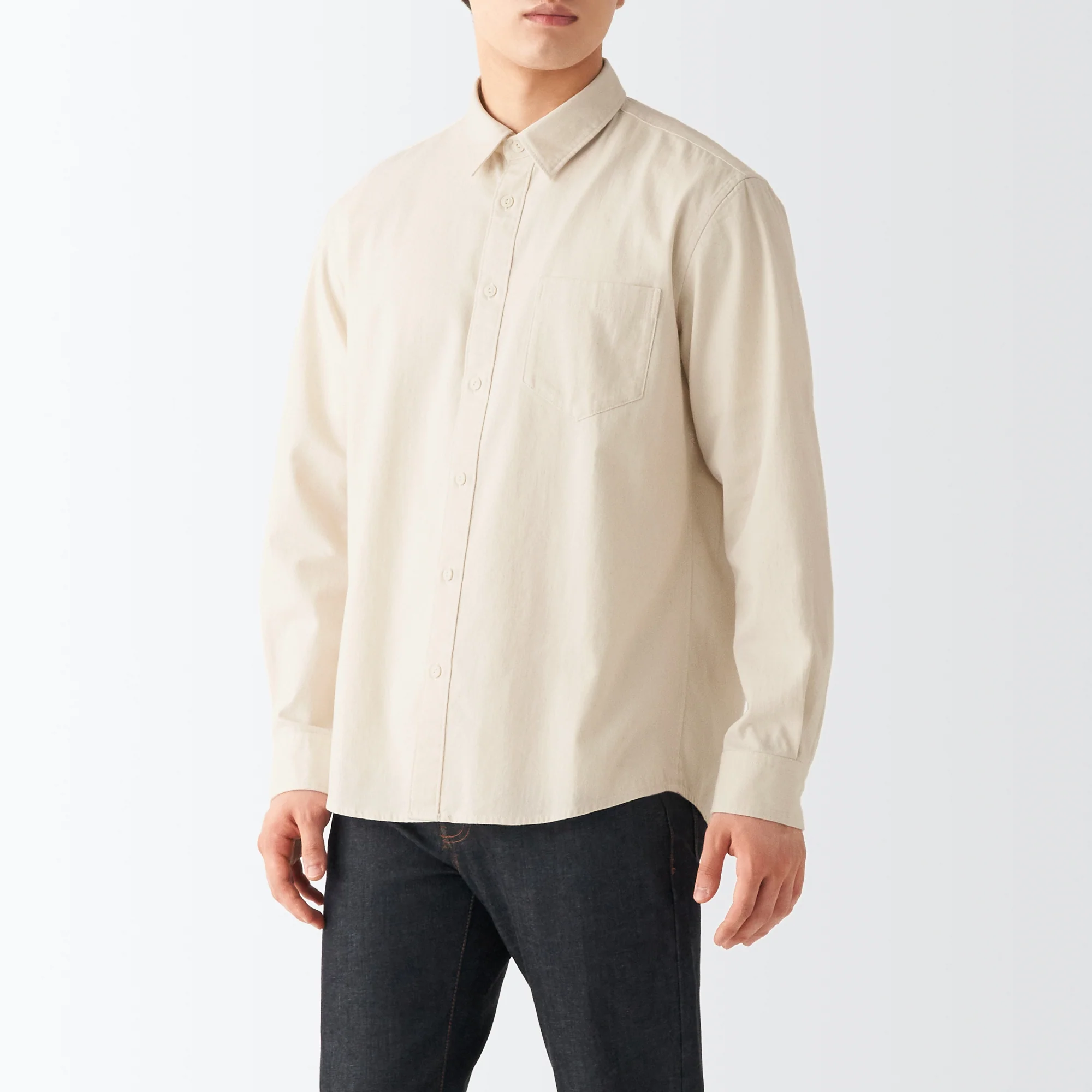 Men's Denim Long Sleeve Shirt - Image 3