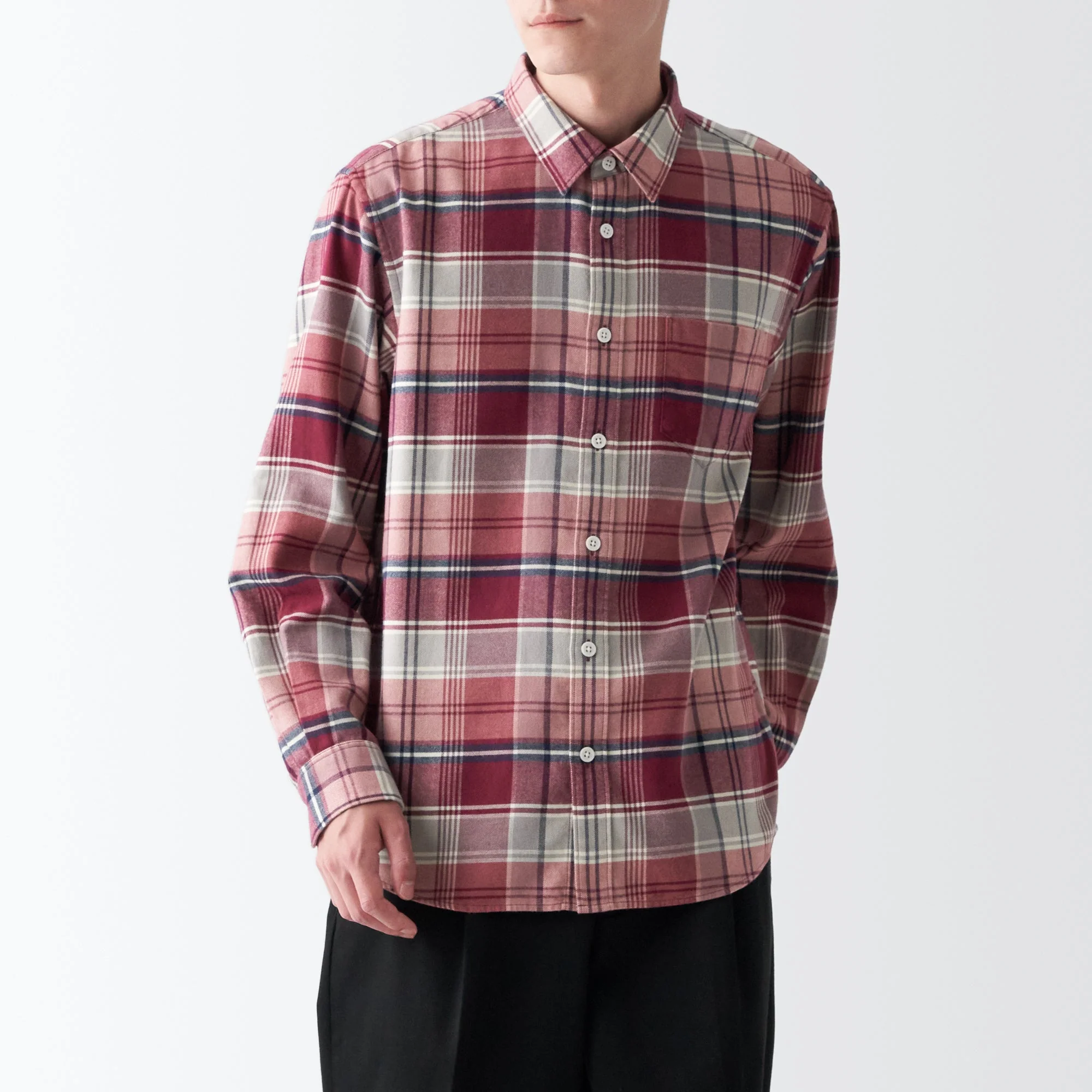 Men's Double-Brushed Flannel Patterned Shirt - Image 11