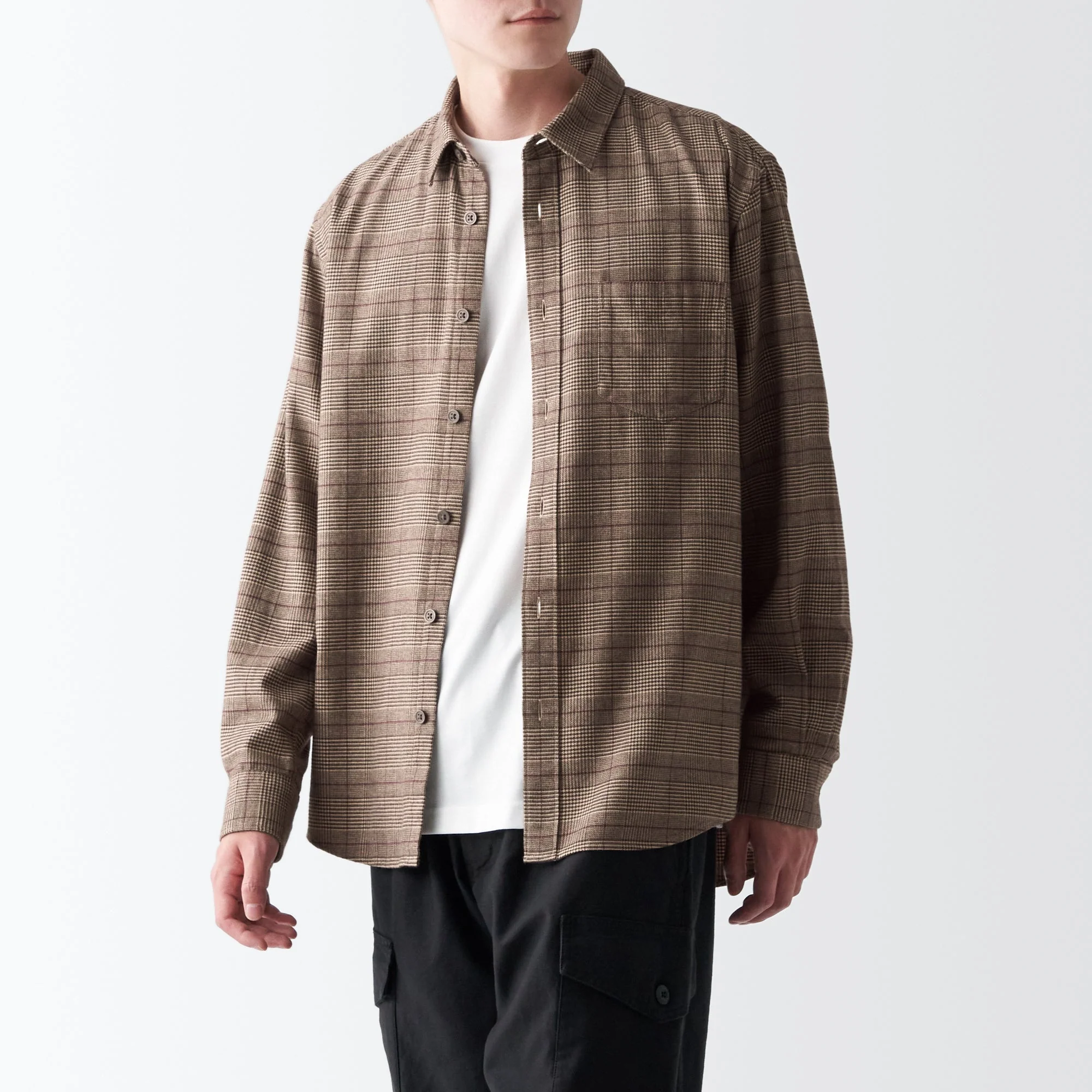 Men's Double-Brushed Flannel Patterned Shirt - Image 19