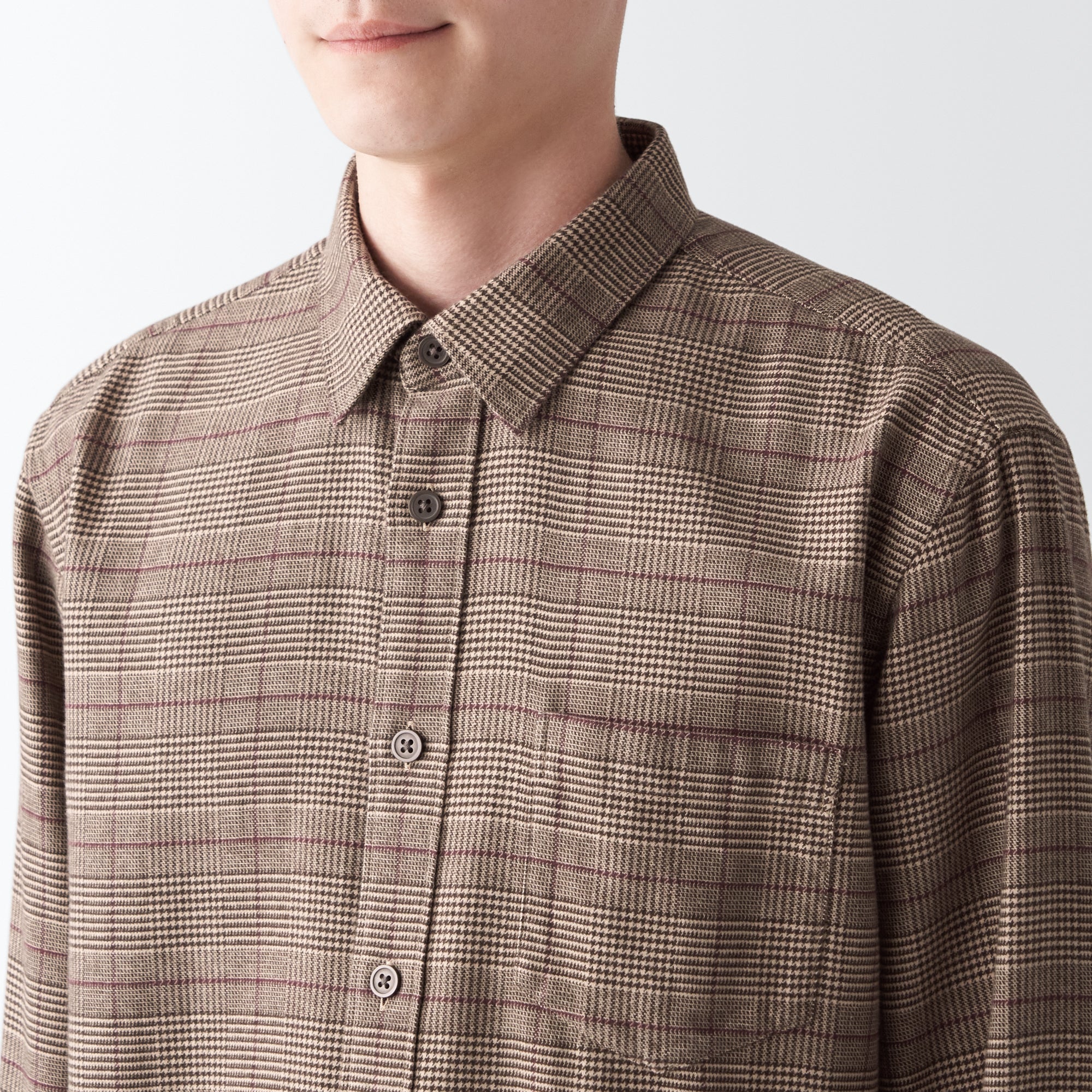 Men's Double-Brushed Flannel Patterned Shirt - Image 23