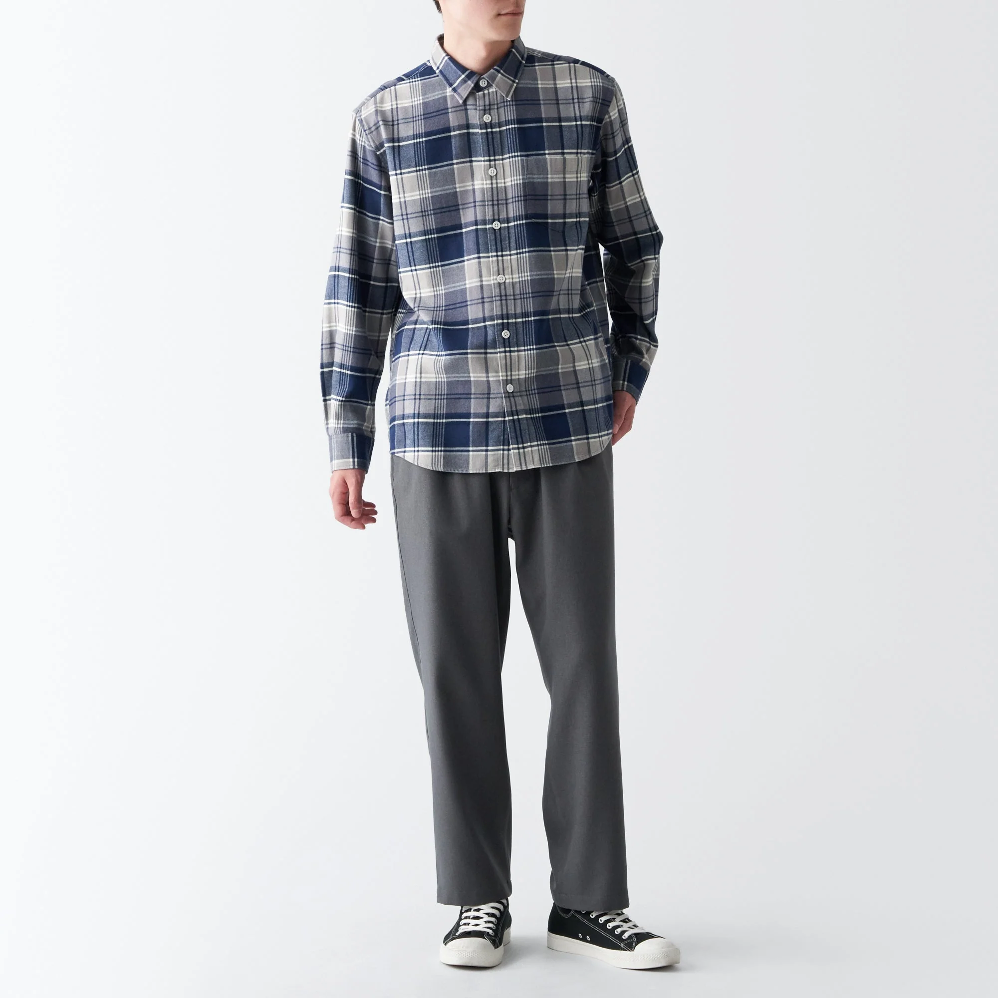 Men's Double-Brushed Flannel Patterned Shirt - Image 4