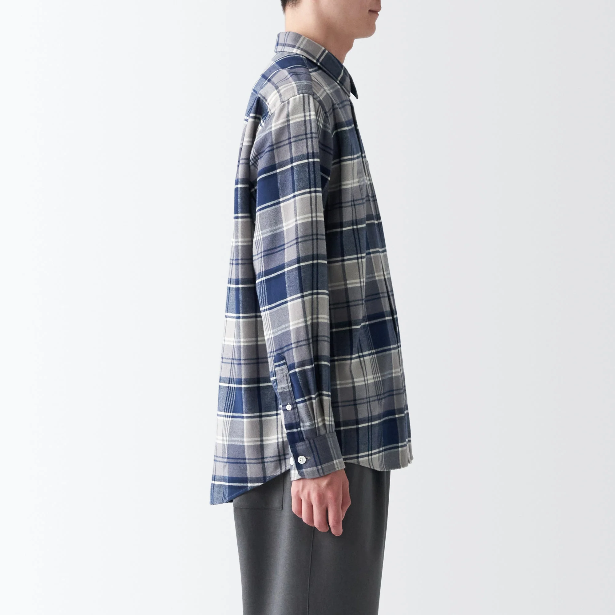 Men's Double-Brushed Flannel Patterned Shirt - Image 5