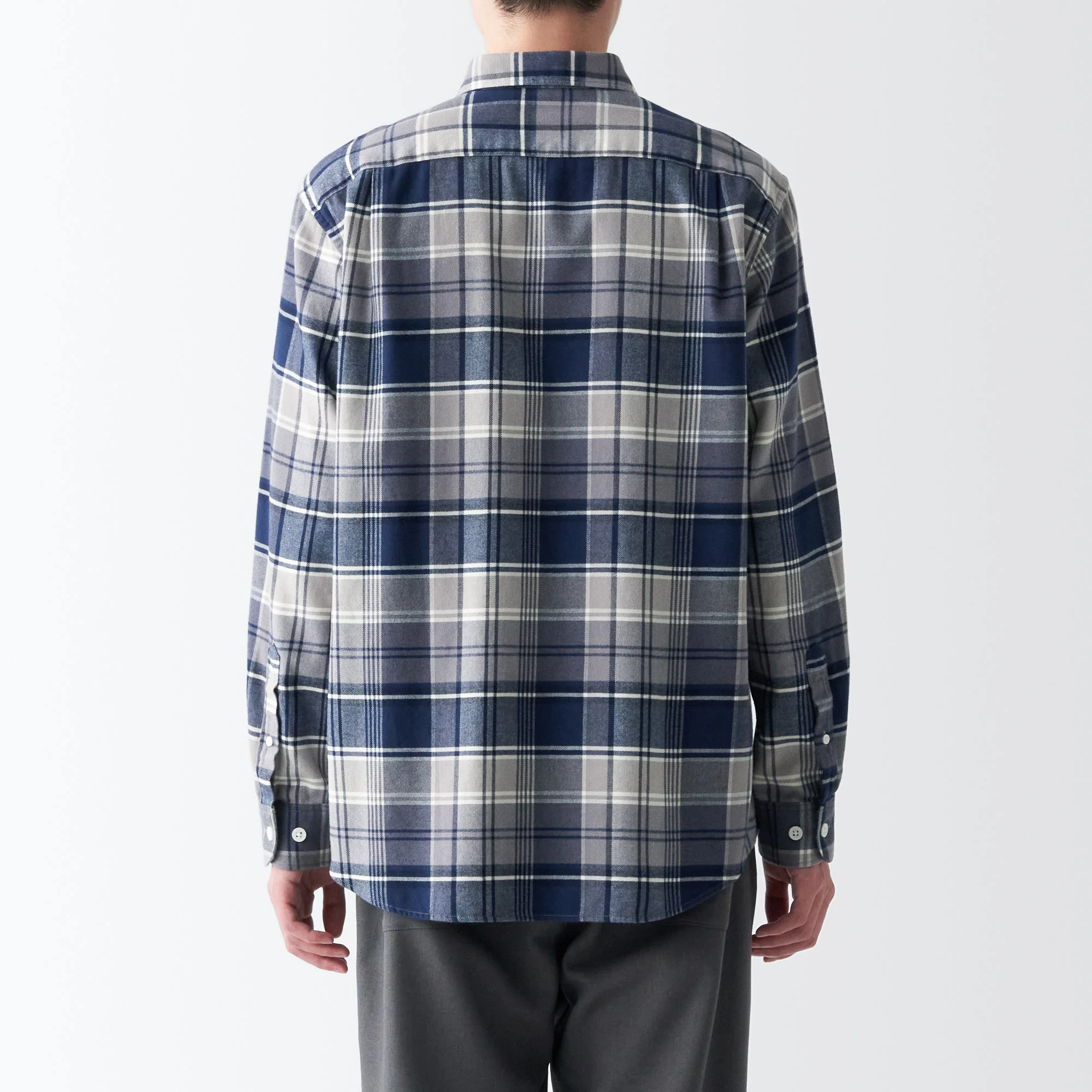 Men's Double-Brushed Flannel Patterned Shirt - Image 6