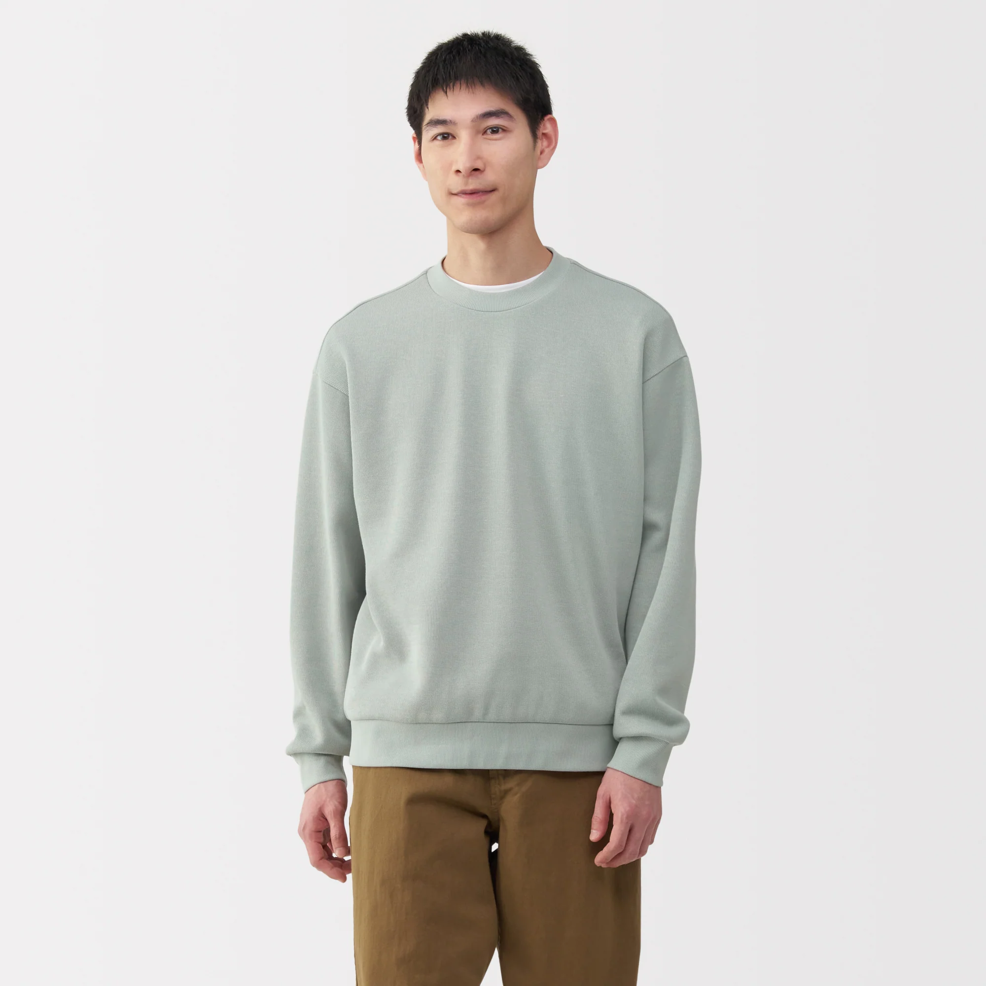 Men's Double Knit Crewneck Pullover - Image 3