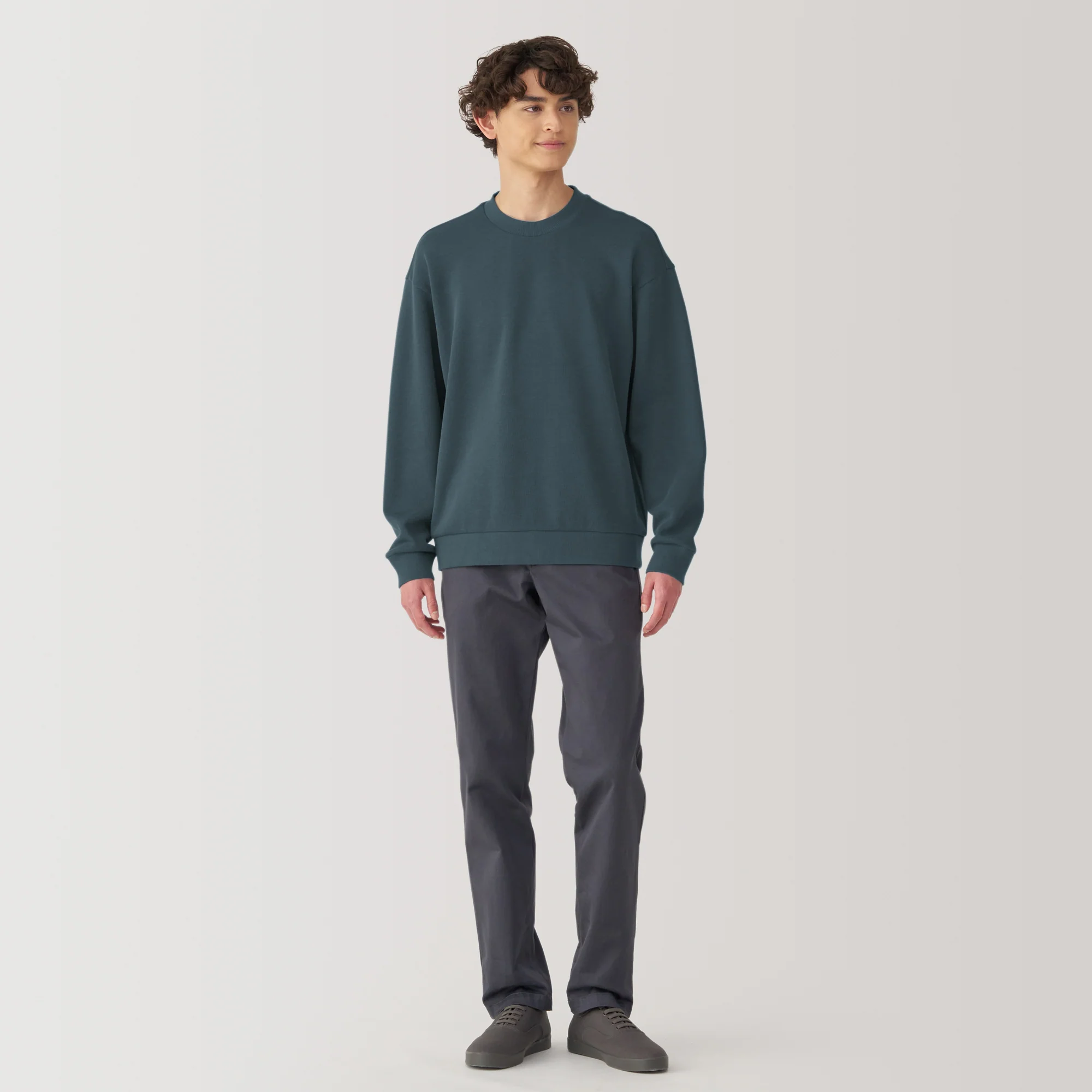 Men's Double Knit Crewneck Pullover - Image 36
