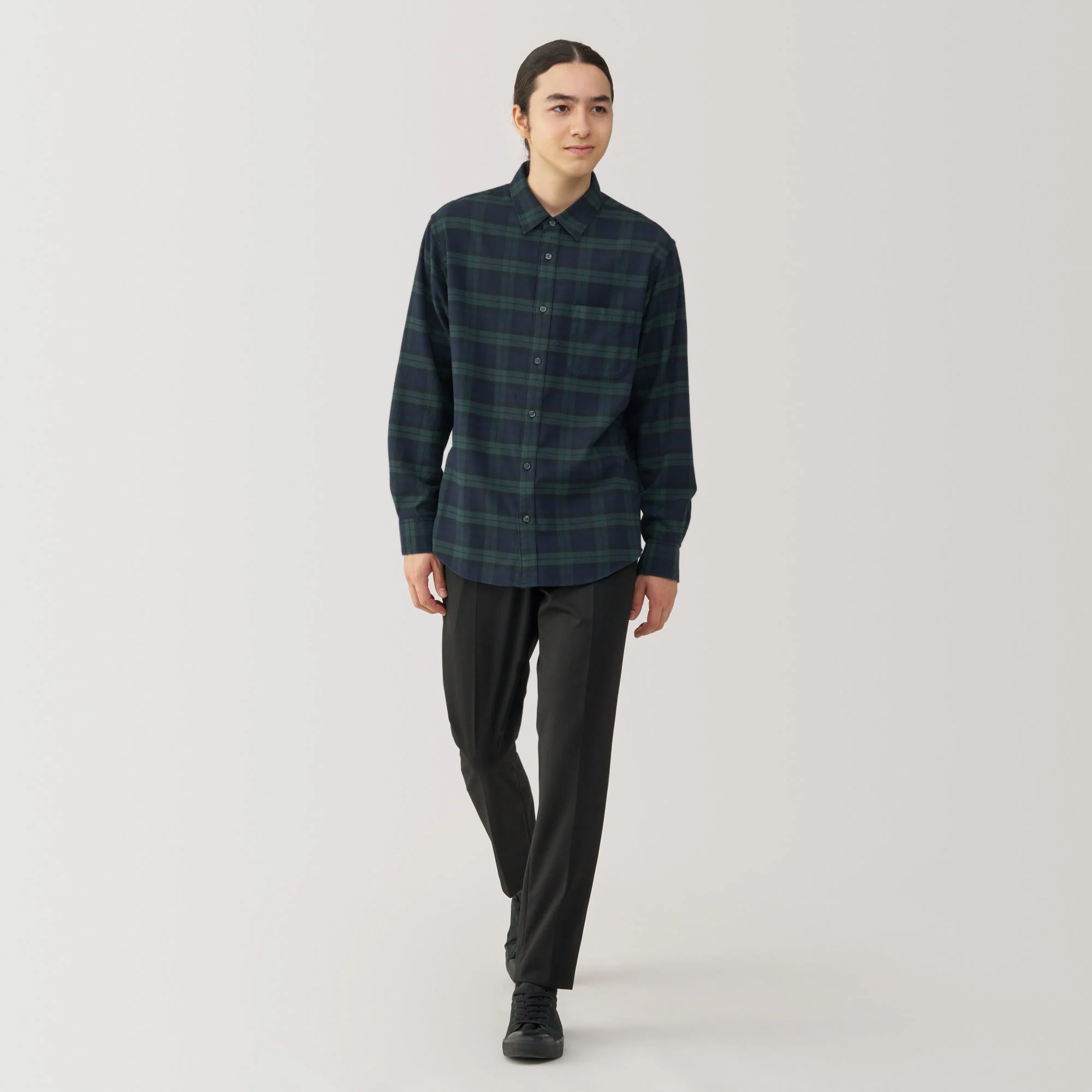 Men's Flannel Long Sleeve Shirt - Image 36