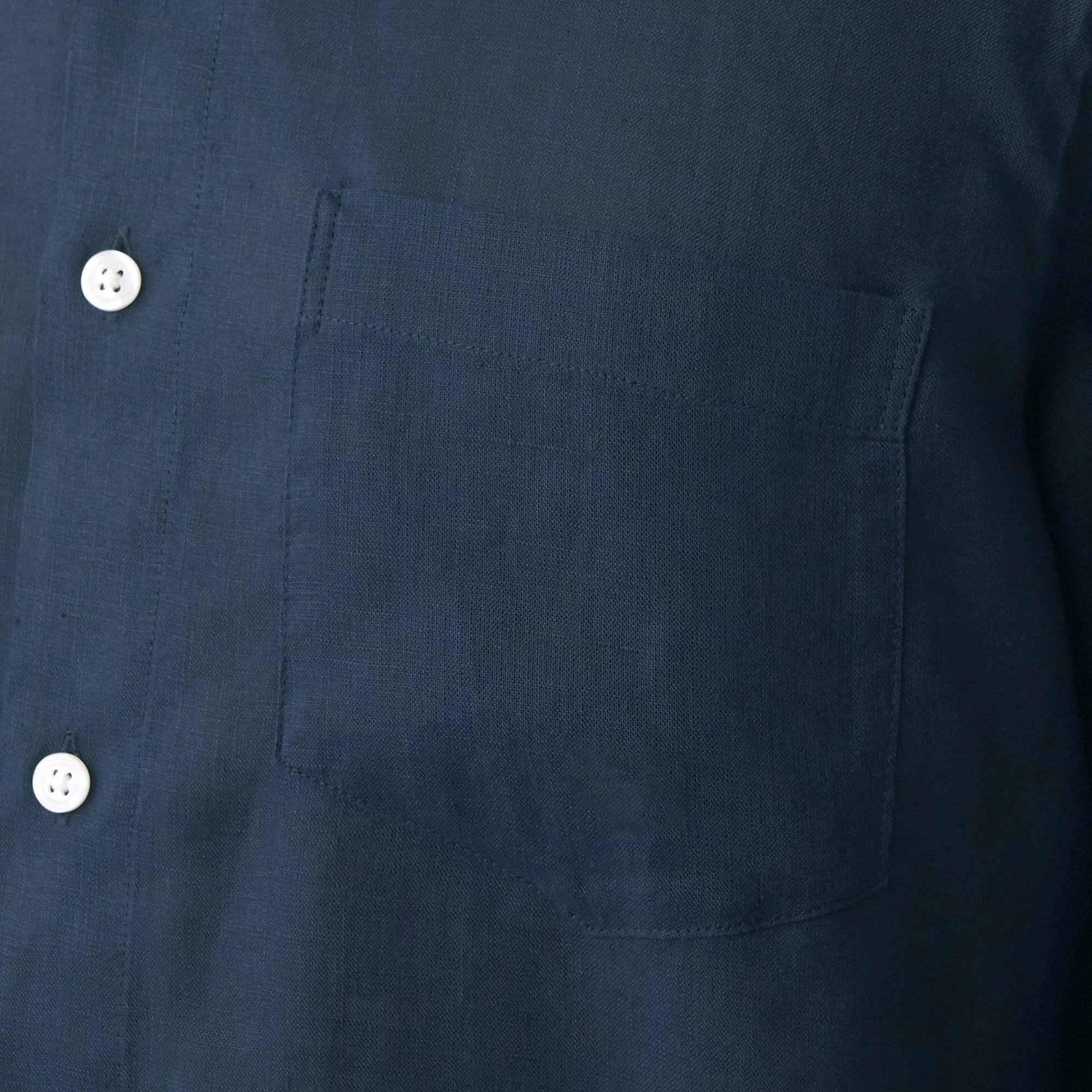 Men's French Linen Washed Stand Collar Shirt - Image 20