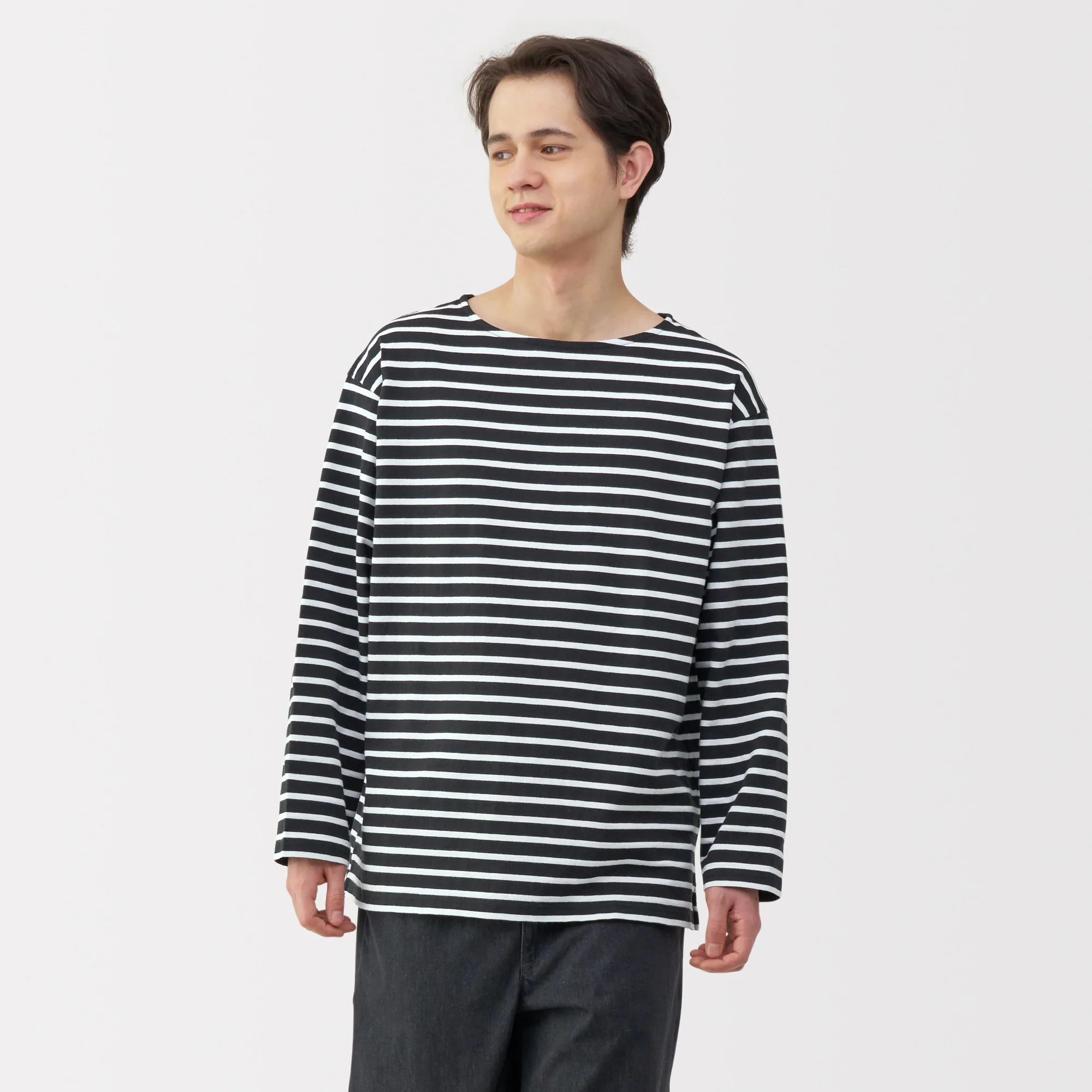 Men's Heavyweight Boatneck T-Shirt - Image 3