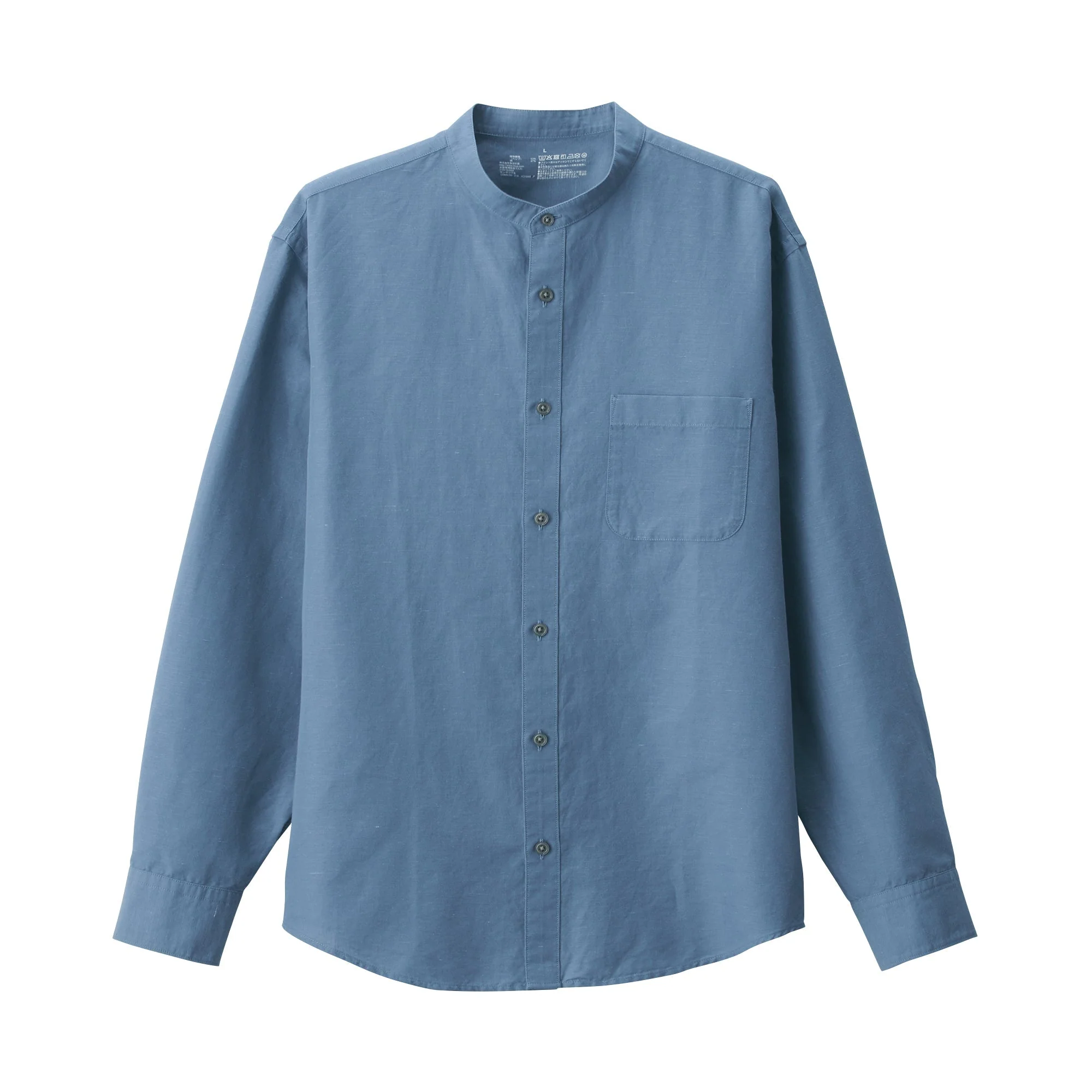 Men's Hemp Cotton Stand Collar Shirt - Image 18