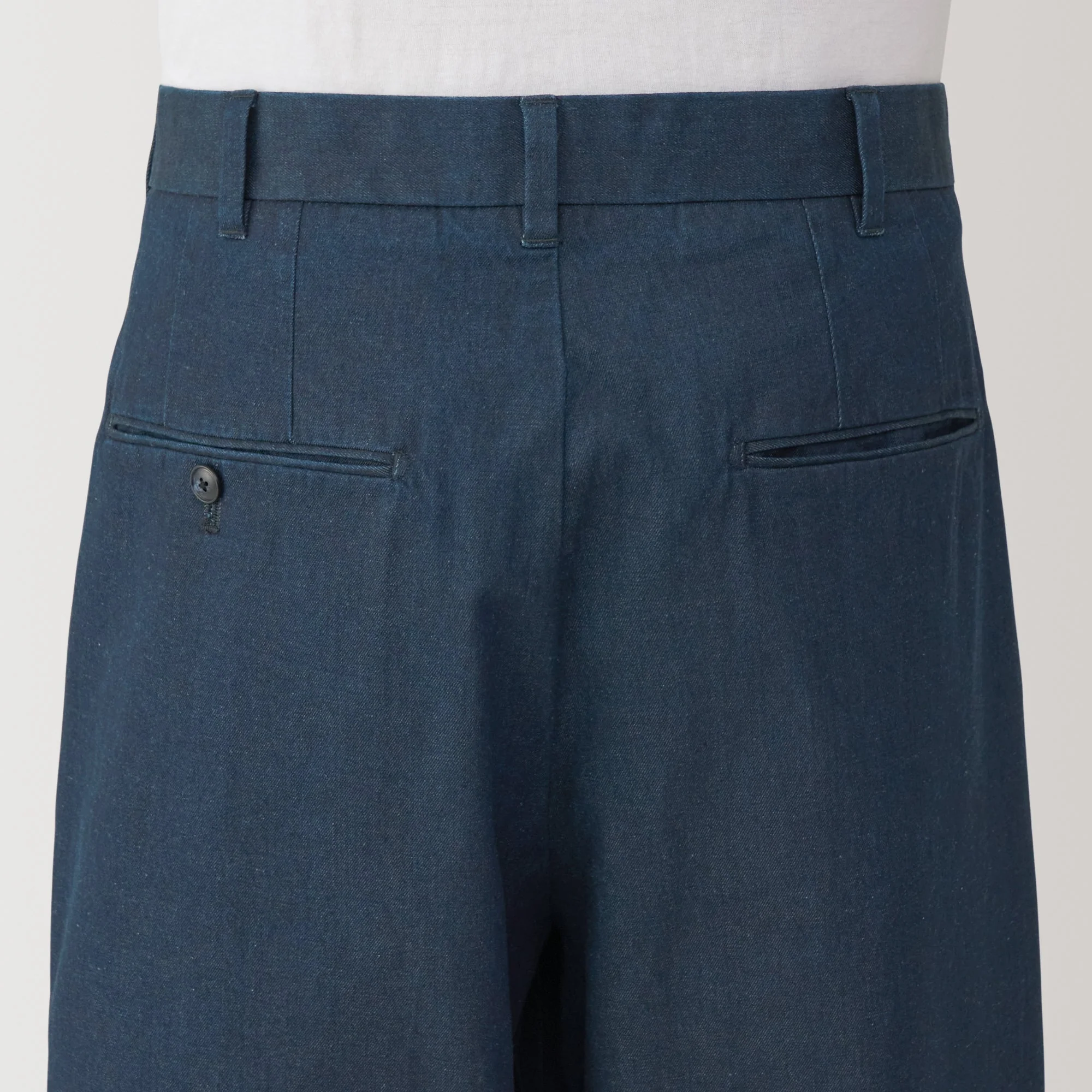 Men's Indigo Darted Wide Pants - Image 8