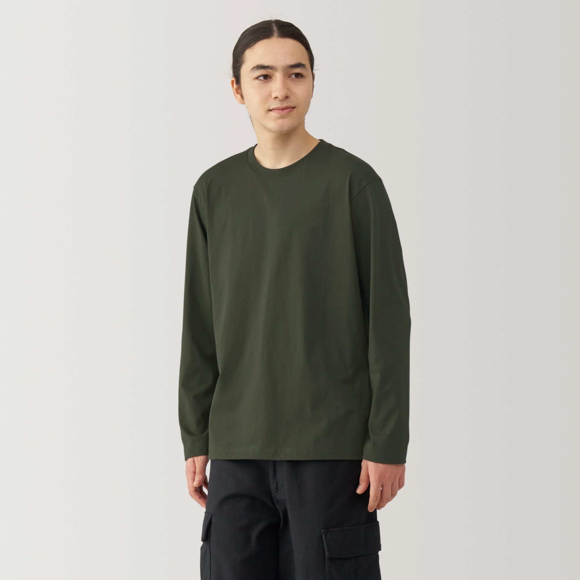 Men's Jersey Crew Neck Long Sleeve T-Shirt - Image 24