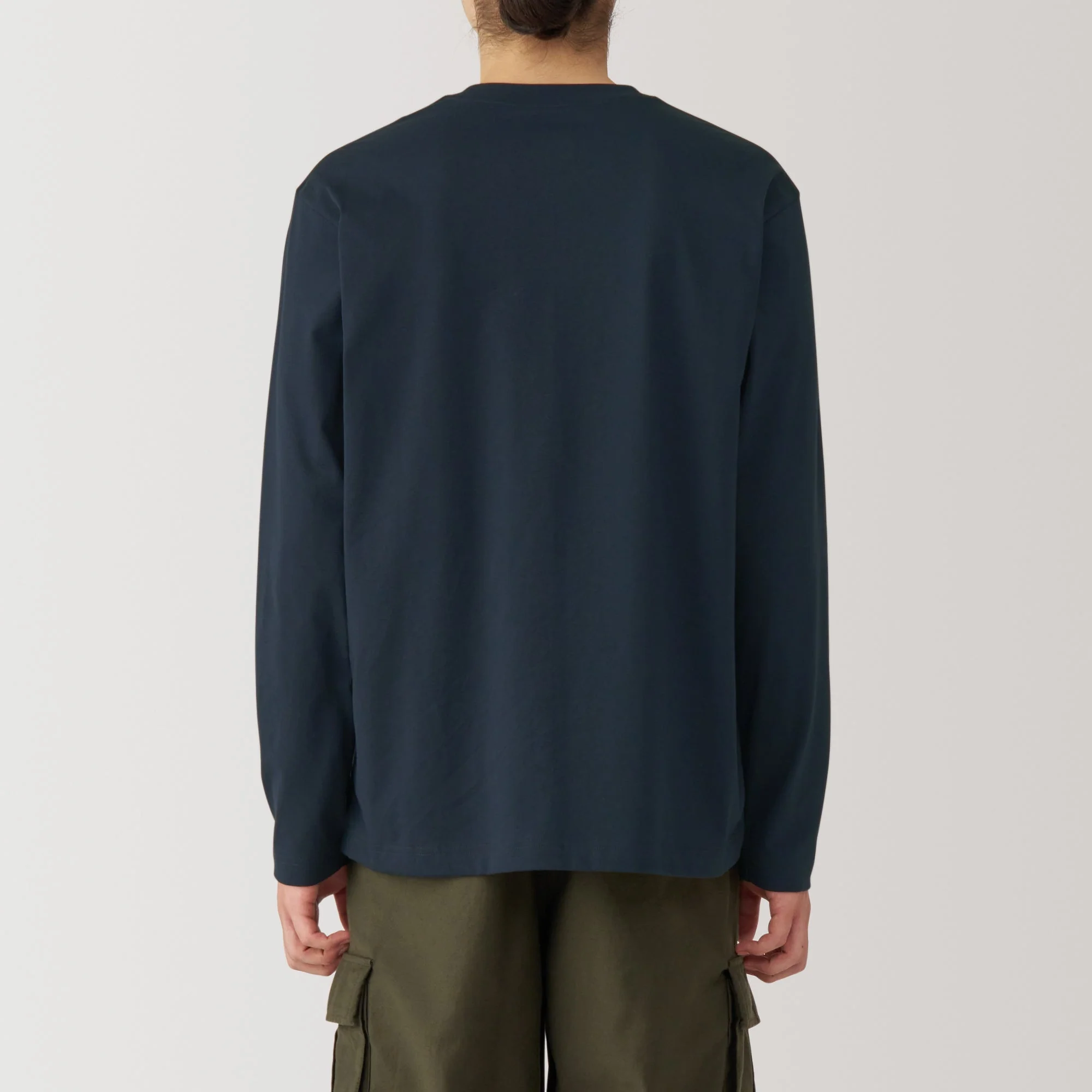 Men's Jersey Crew Neck Long Sleeve T-Shirt - Image 34