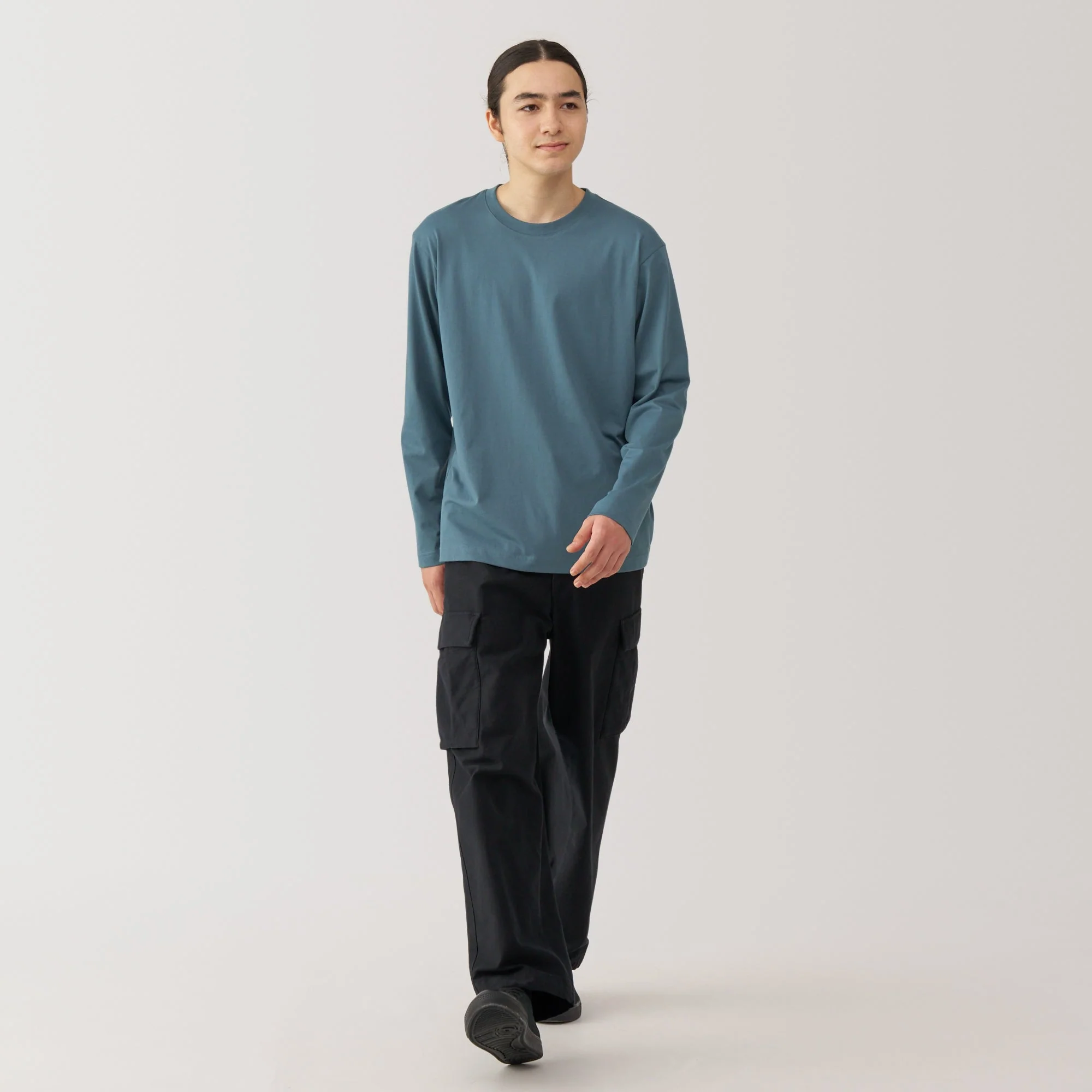 Men's Jersey Crew Neck Long Sleeve T-Shirt - Image 4
