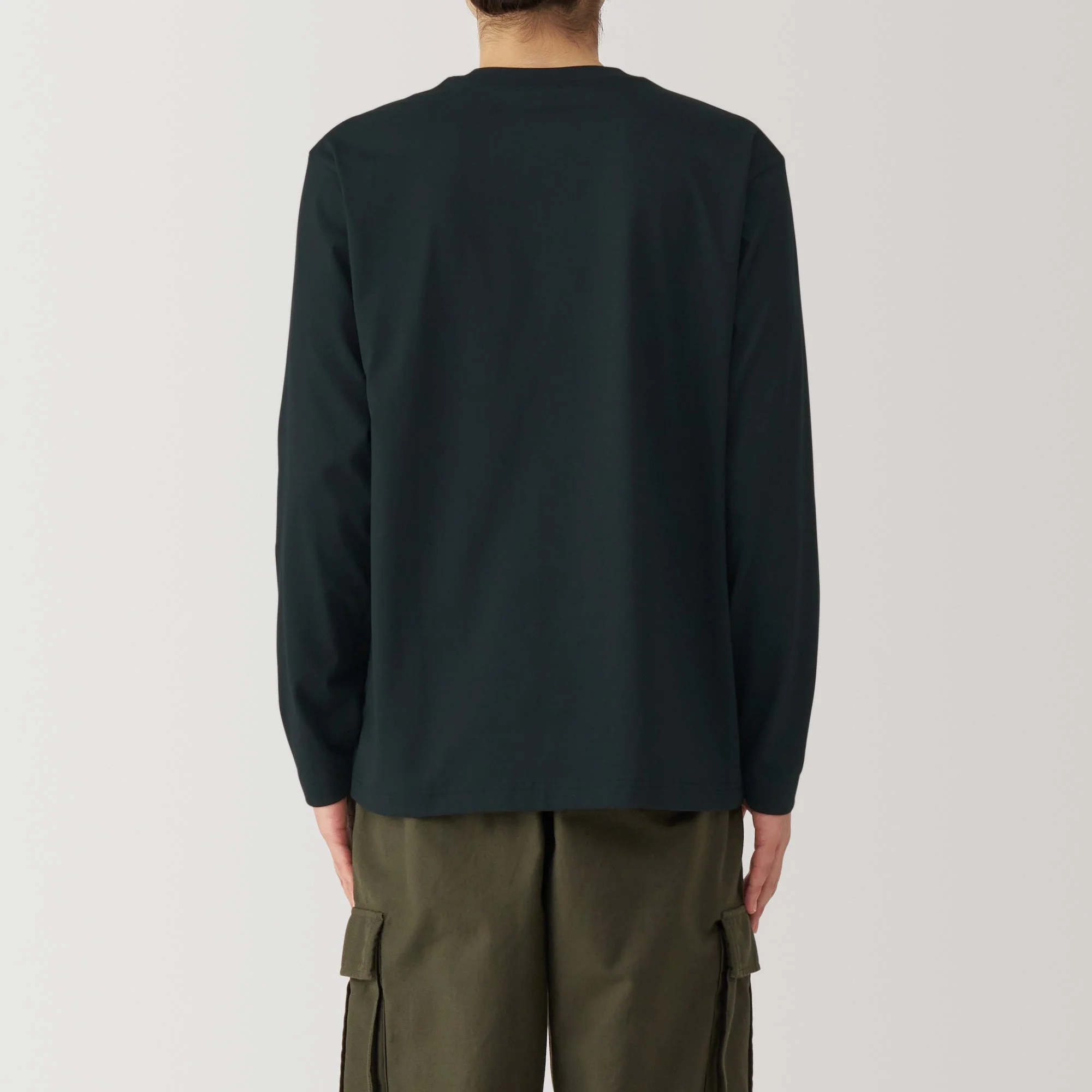 Men's Jersey Crew Neck Long Sleeve T-Shirt - Image 41