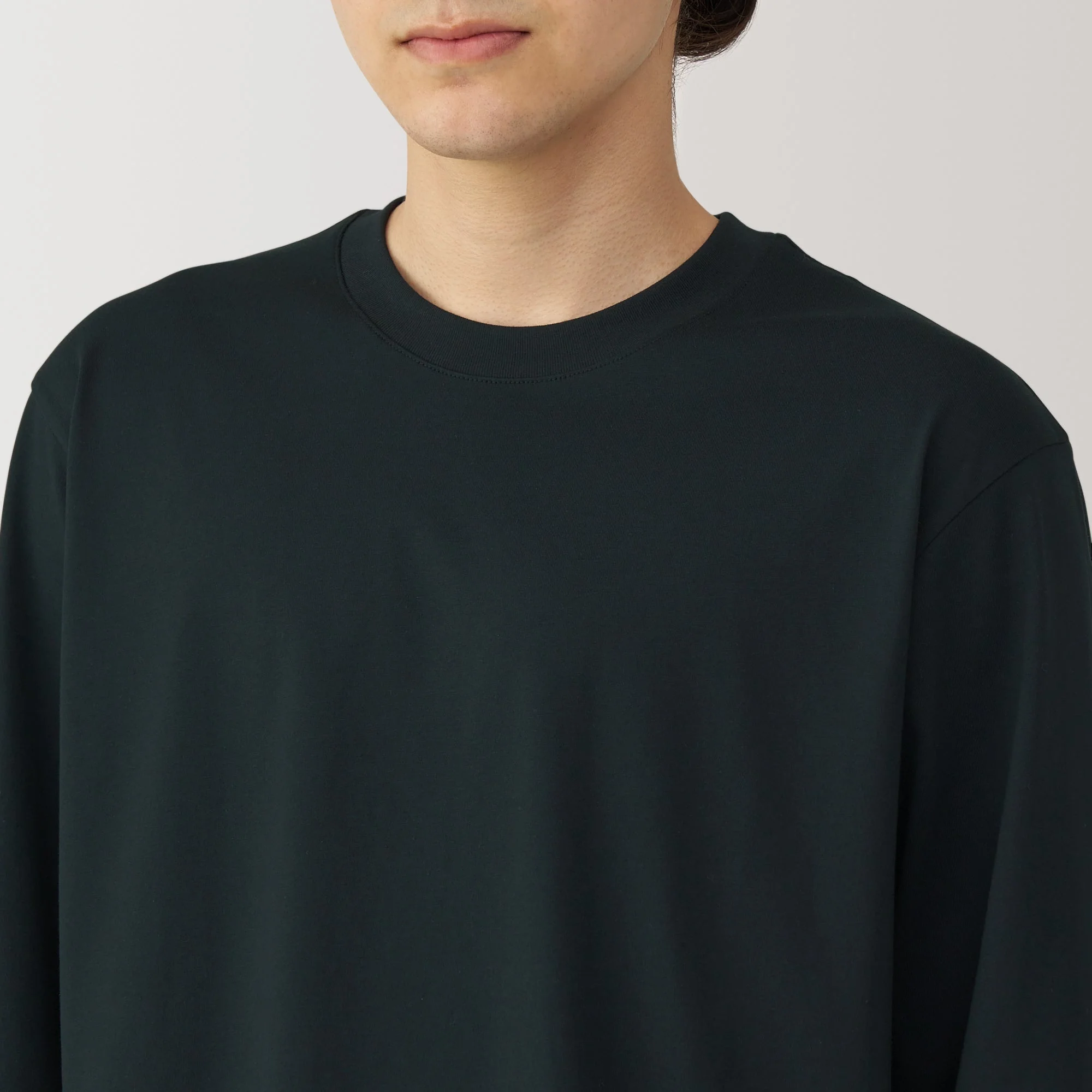 Men's Jersey Crew Neck Long Sleeve T-Shirt - Image 42