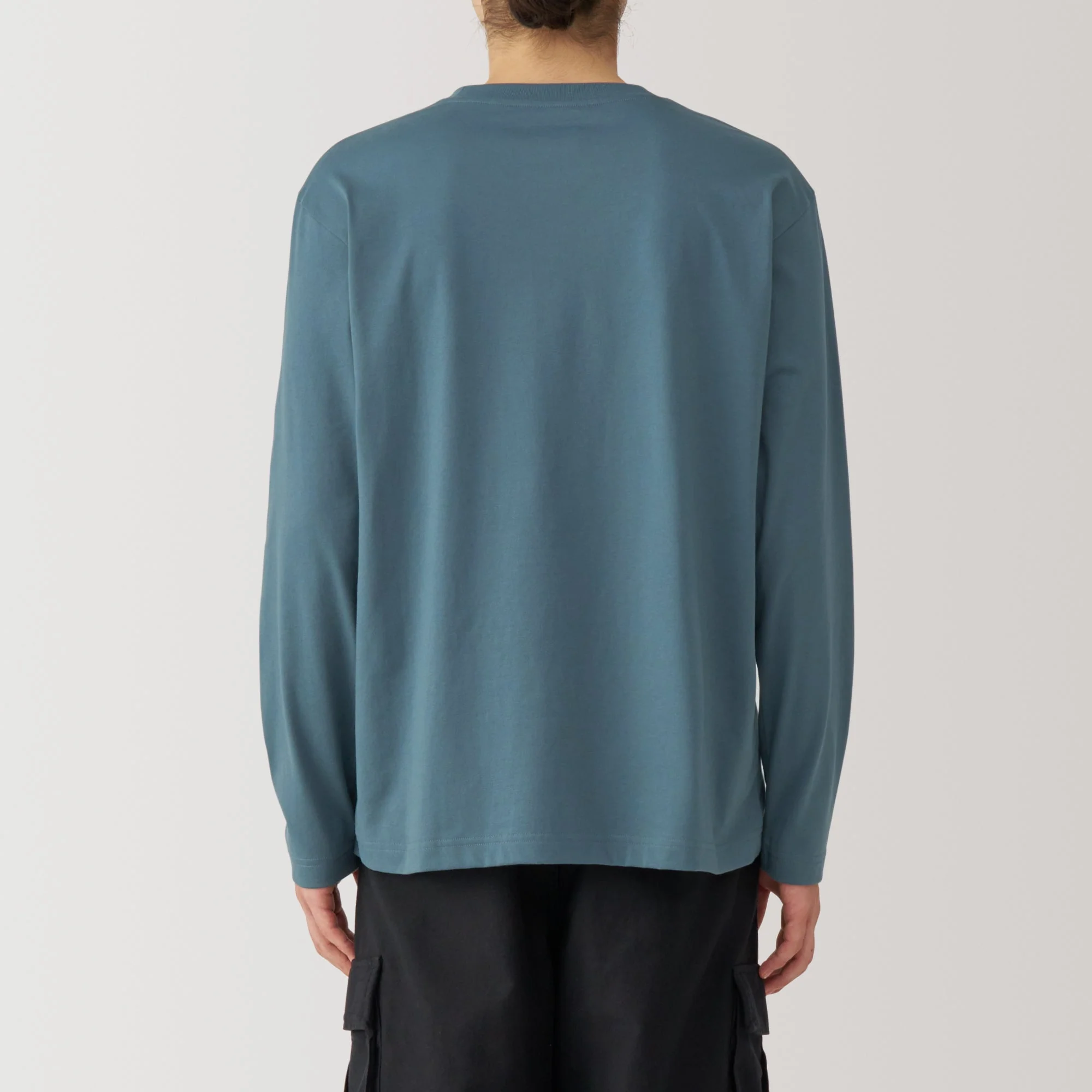 Men's Jersey Crew Neck Long Sleeve T-Shirt - Image 6