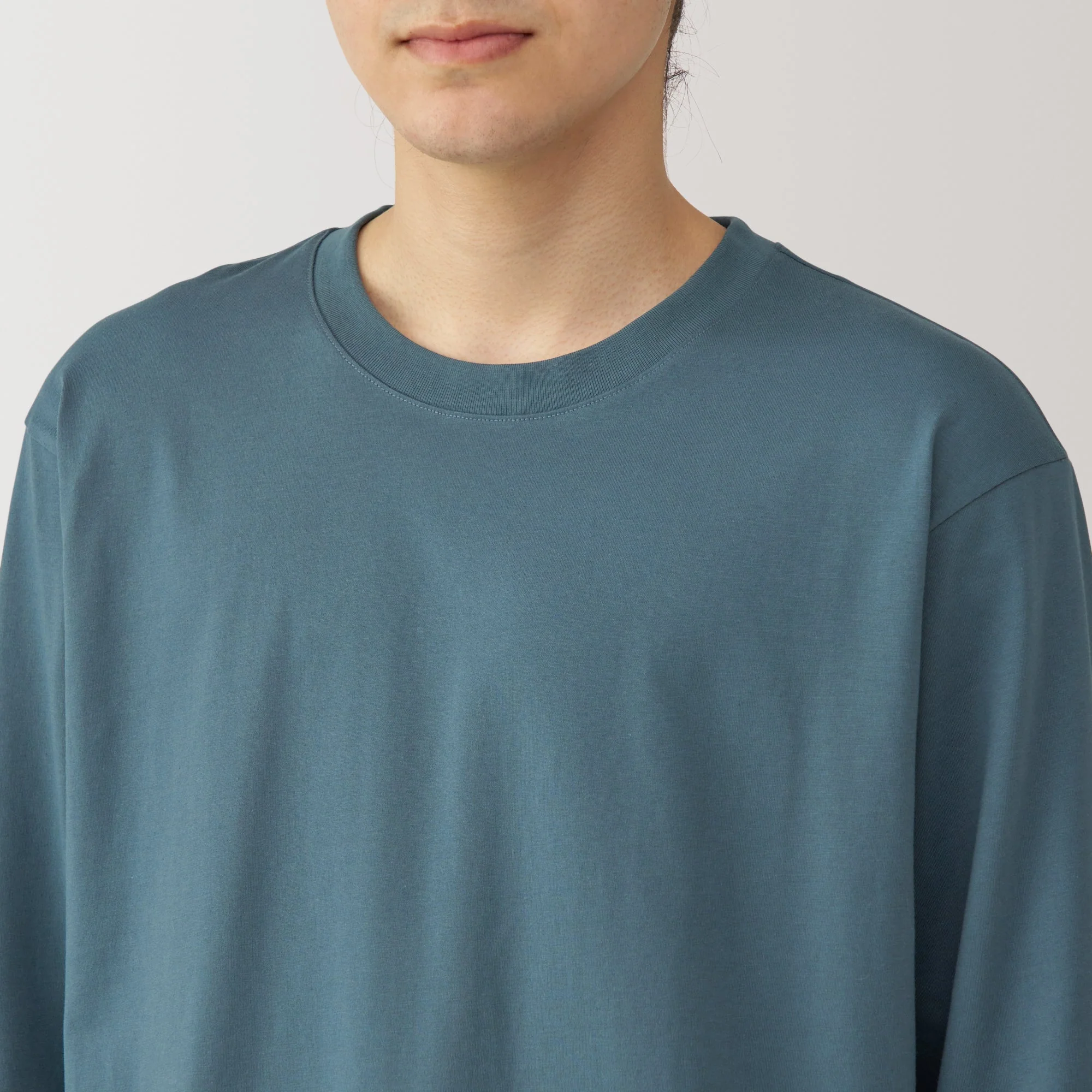 Men's Jersey Crew Neck Long Sleeve T-Shirt - Image 7