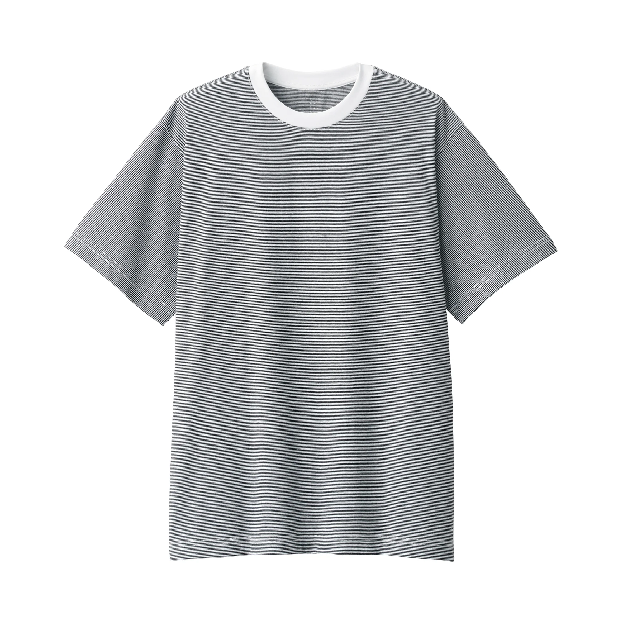 Men's Jersey Crew Neck Short Sleeve Striped T-Shirt - Image 2