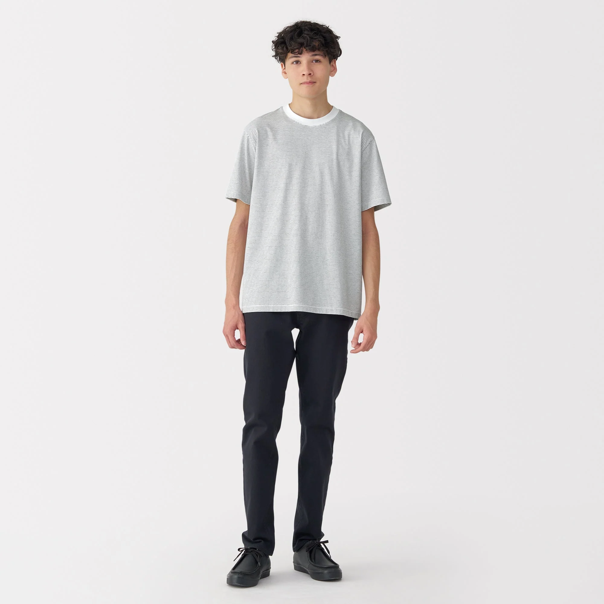 Men's Jersey Crewneck Striped T-Shirt - Image 4