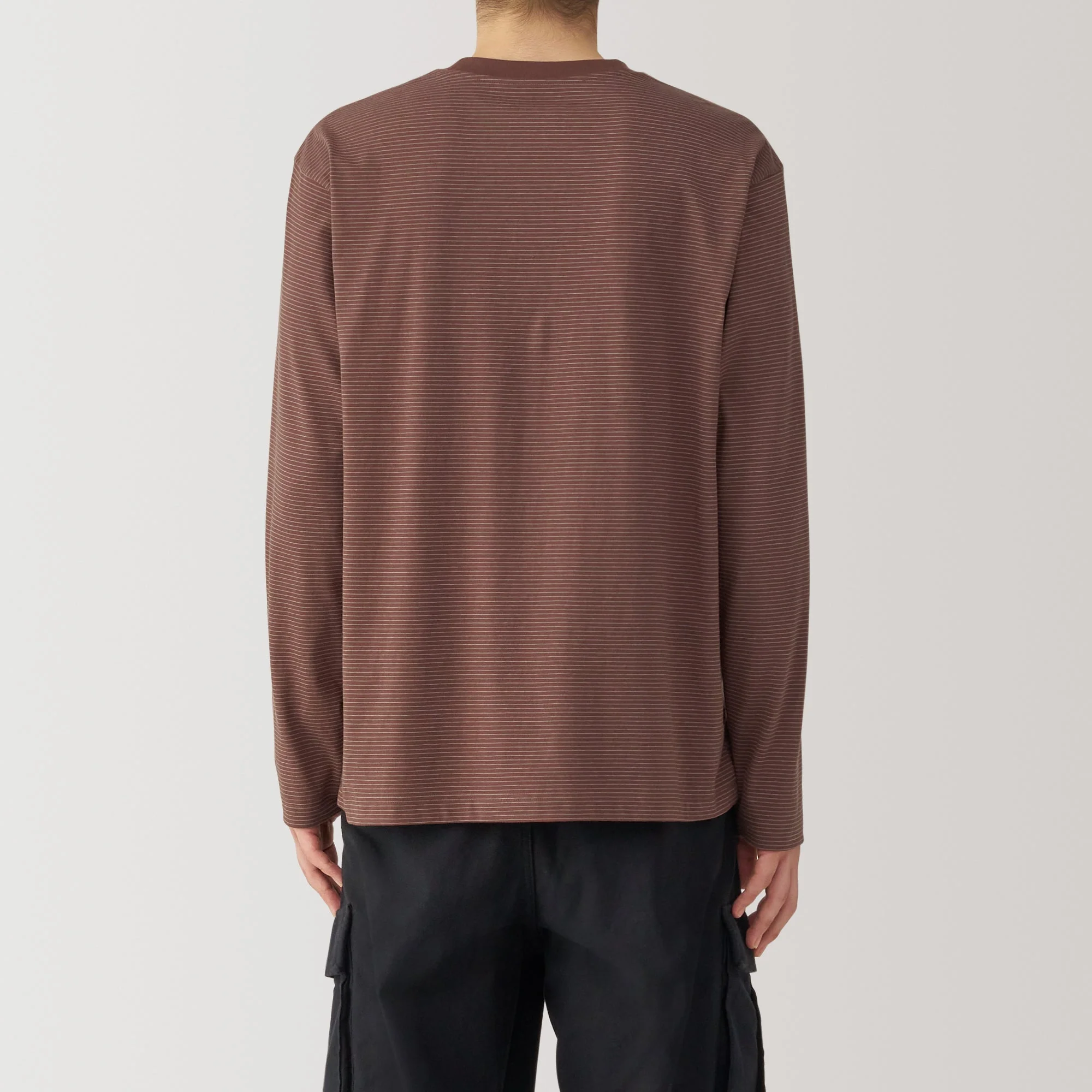 Men's Jersey Crewneck Striped T-Shirt - Image 13