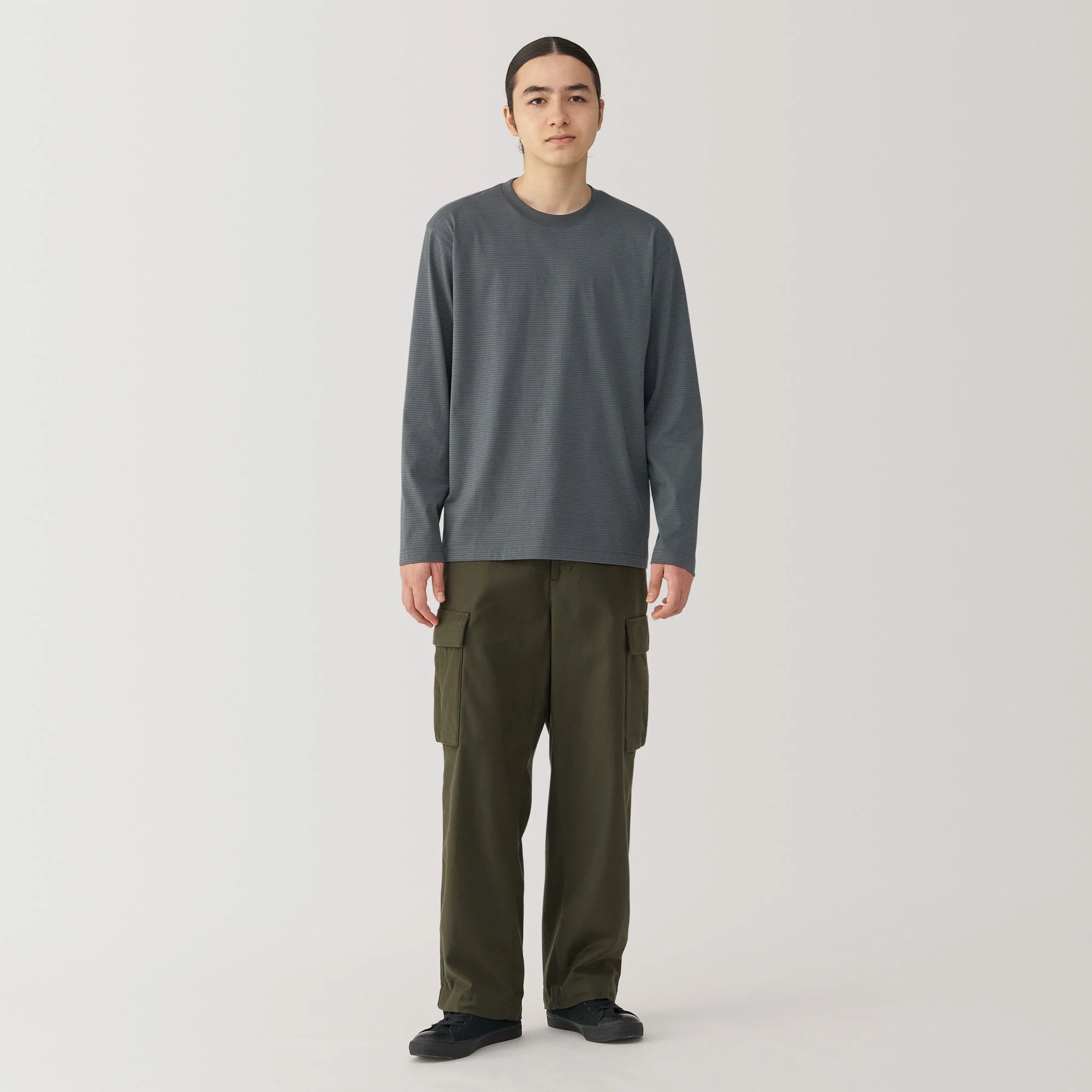 Men's Jersey Crewneck Striped T-Shirt - Image 18