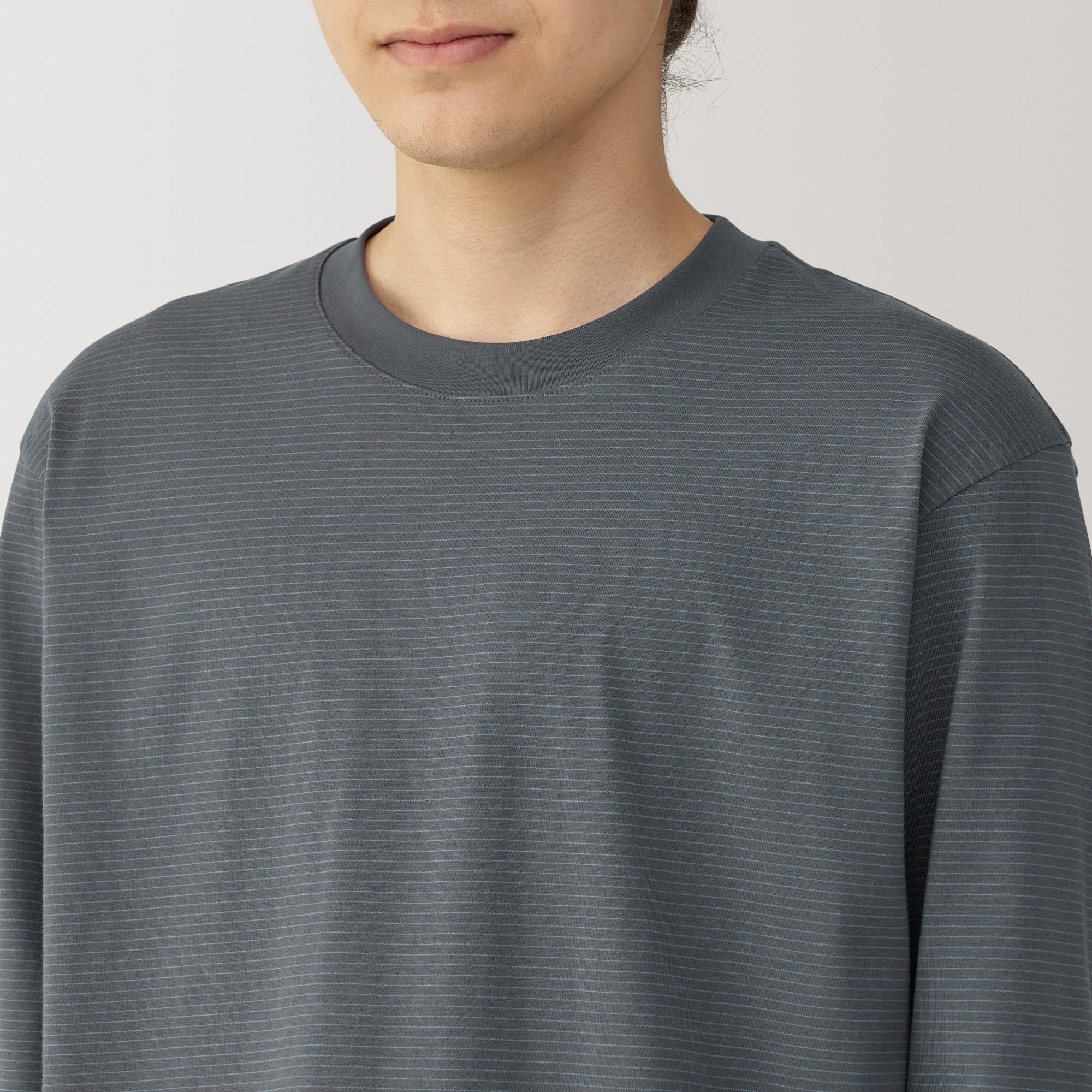 Men's Jersey Crewneck Striped T-Shirt - Image 21
