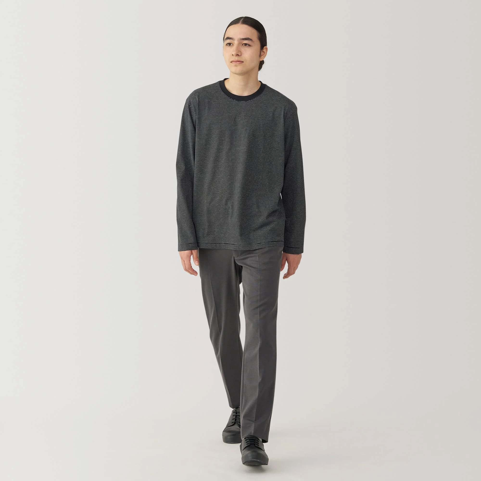 Men's Jersey Crewneck Striped T-Shirt - Image 25