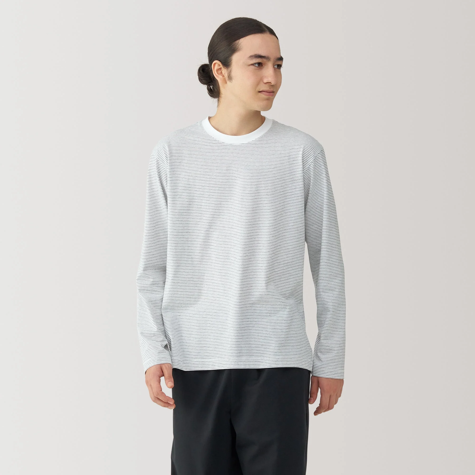 Men's Jersey Crewneck Striped T-Shirt - Image 3