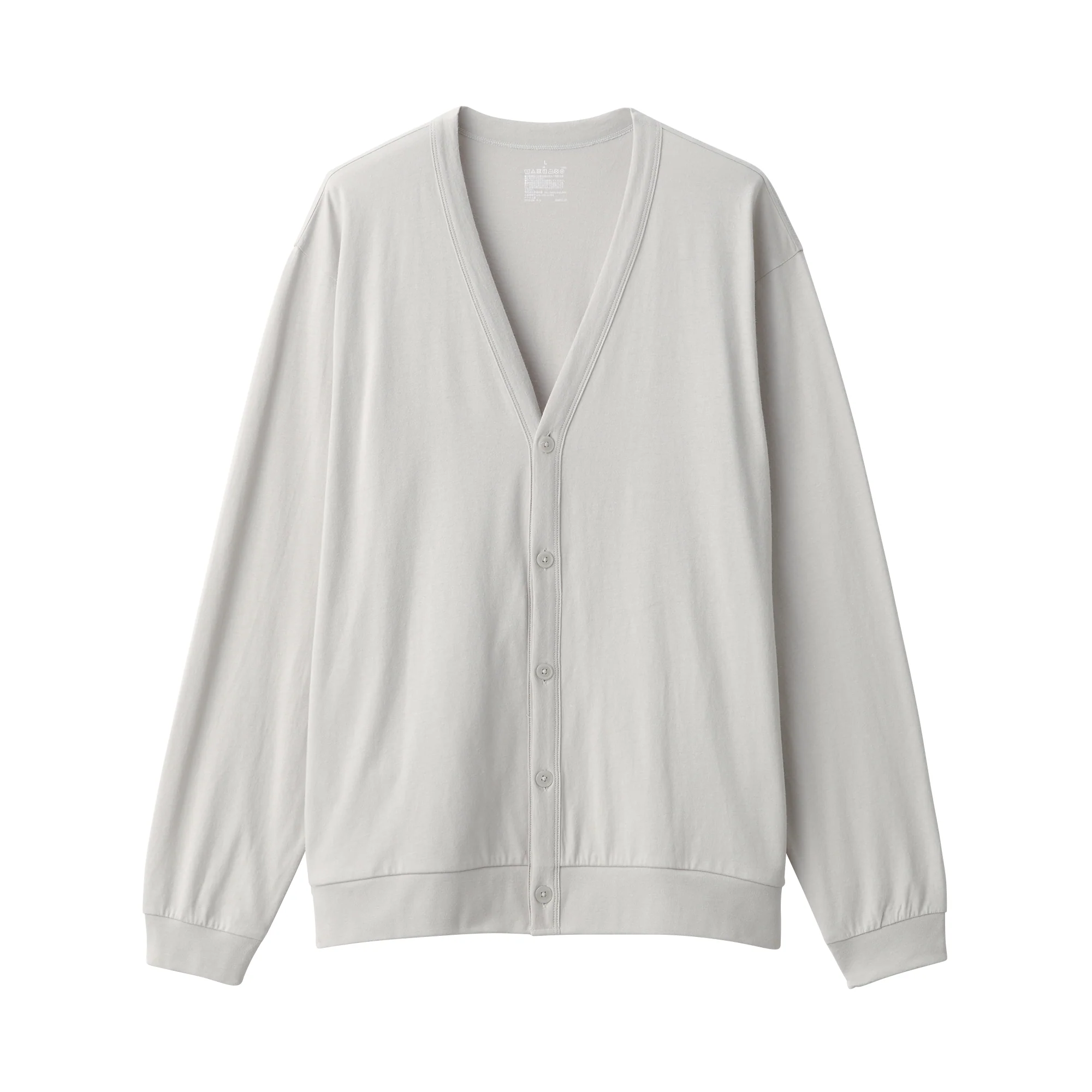 Men's Jersey V Neck Cardigan - Image 10