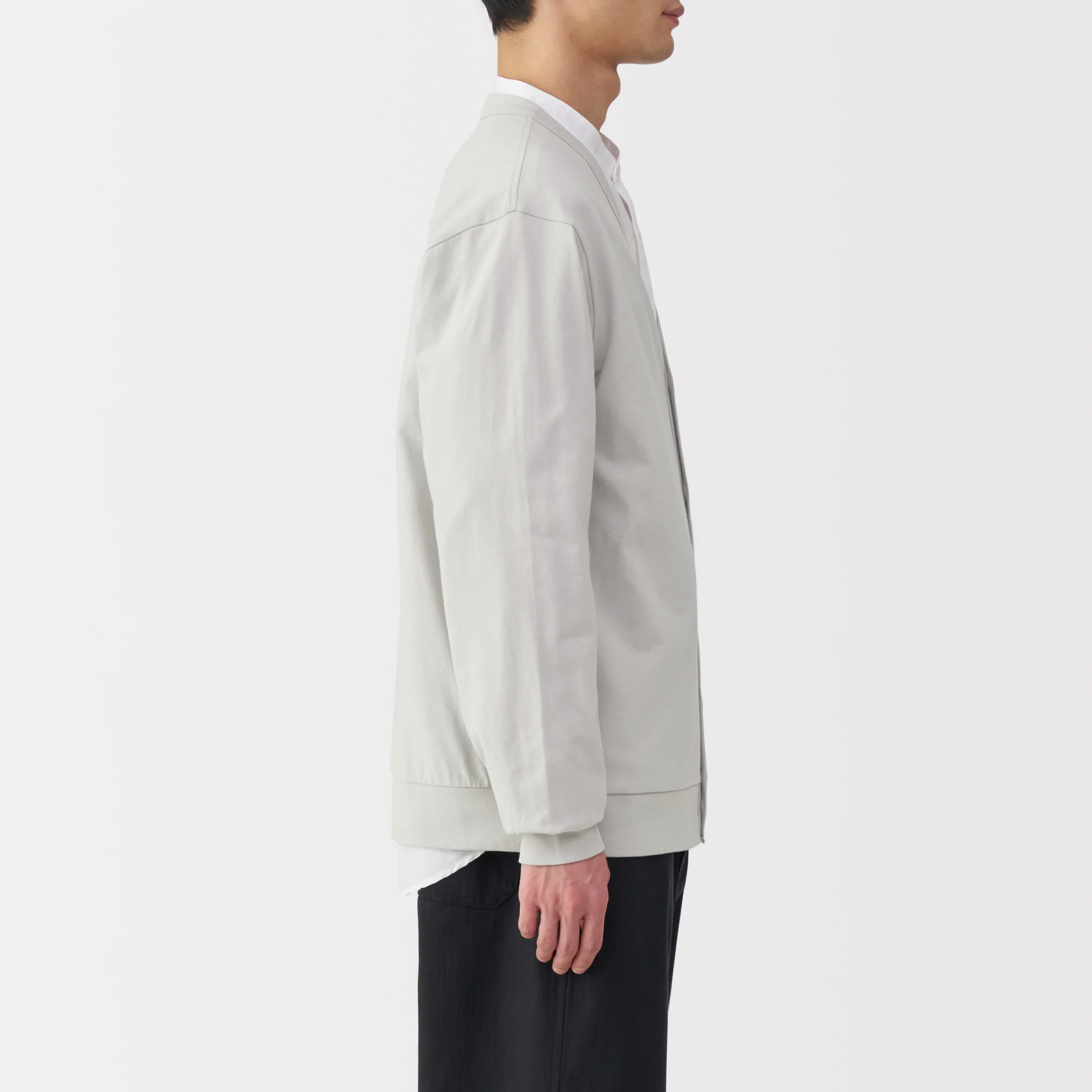 Men's Jersey V Neck Cardigan - Image 13