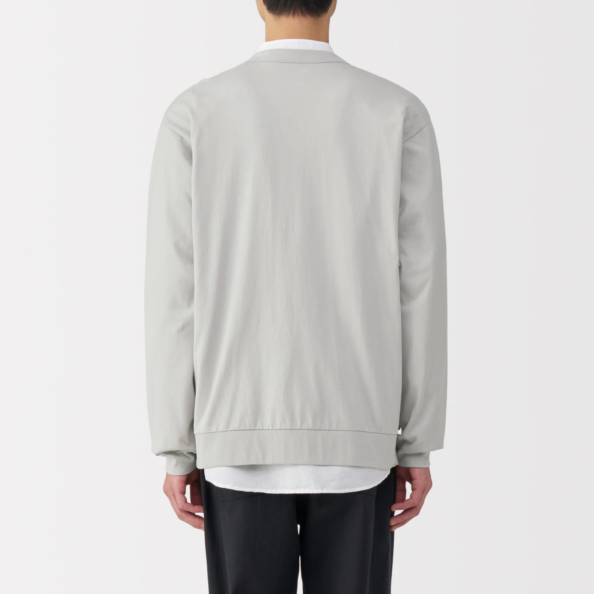 Men's Jersey V Neck Cardigan - Image 14