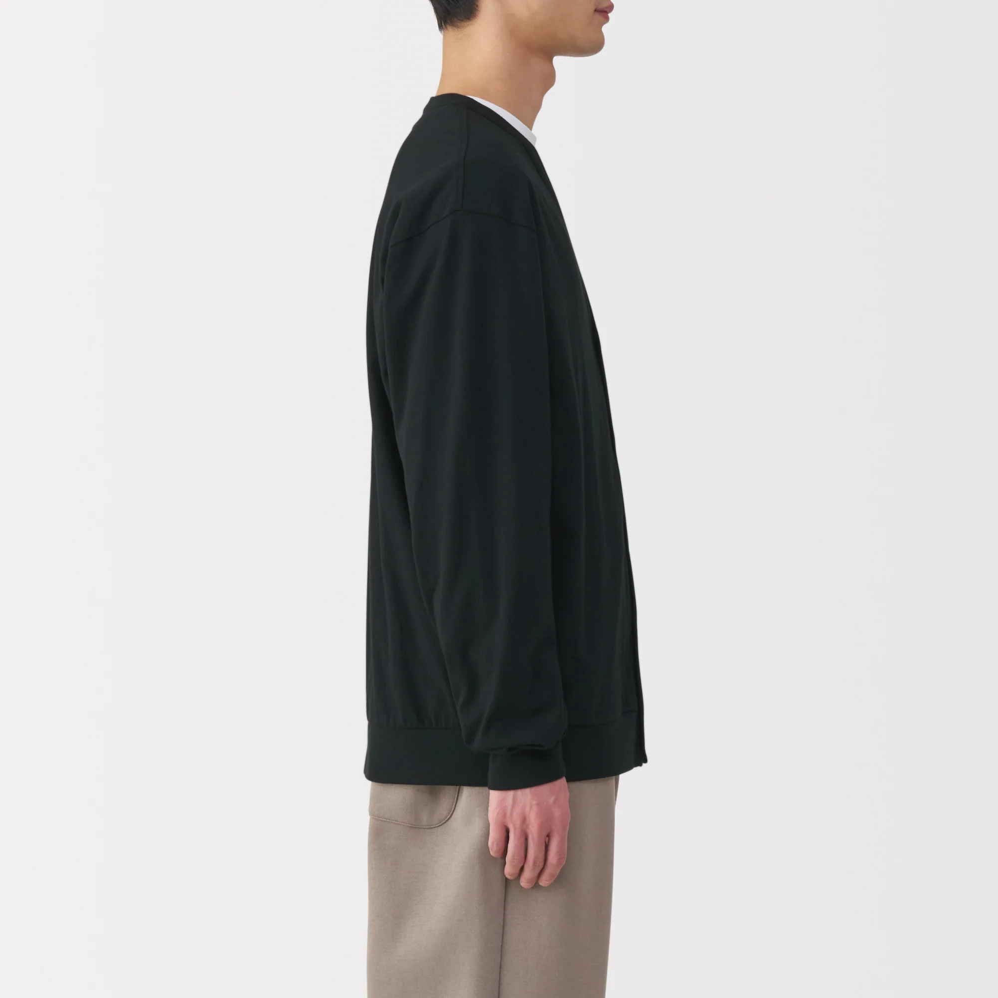 Men's Jersey V Neck Cardigan - Image 21