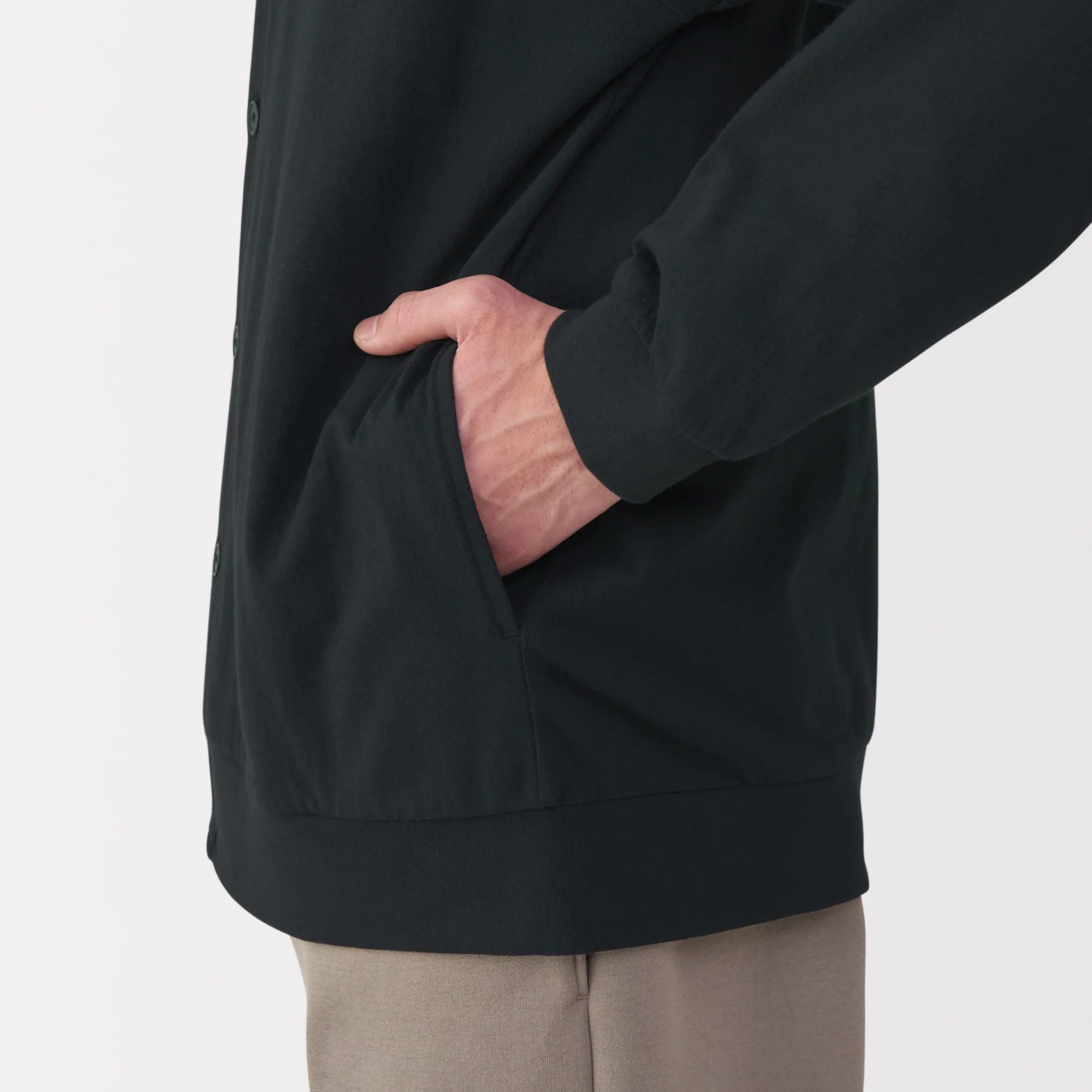 Men's Jersey V Neck Cardigan - Image 24