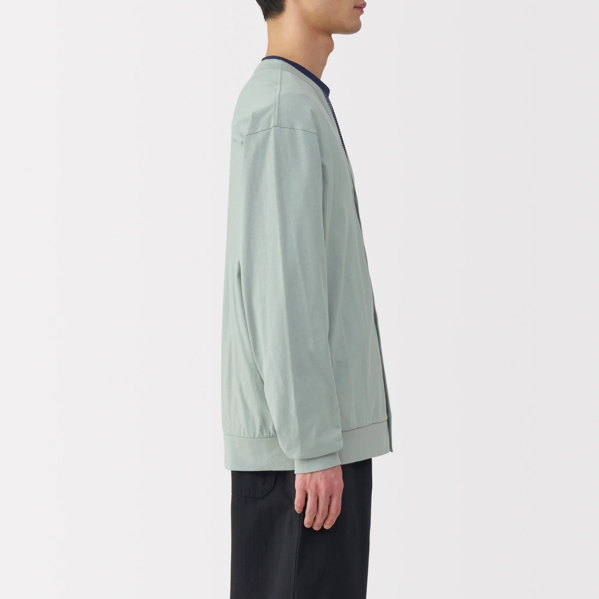 Men's Jersey V Neck Cardigan - Image 29