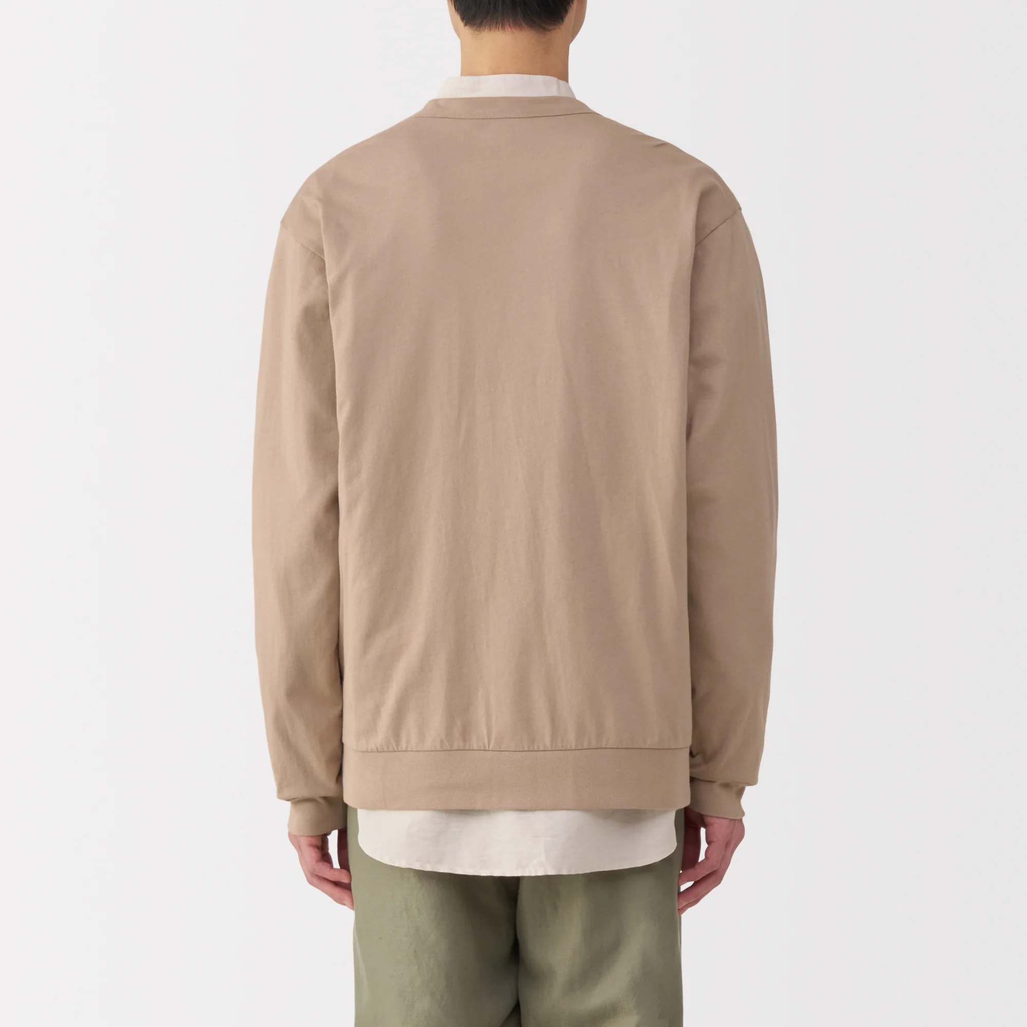 Men's Jersey V Neck Cardigan - Image 6