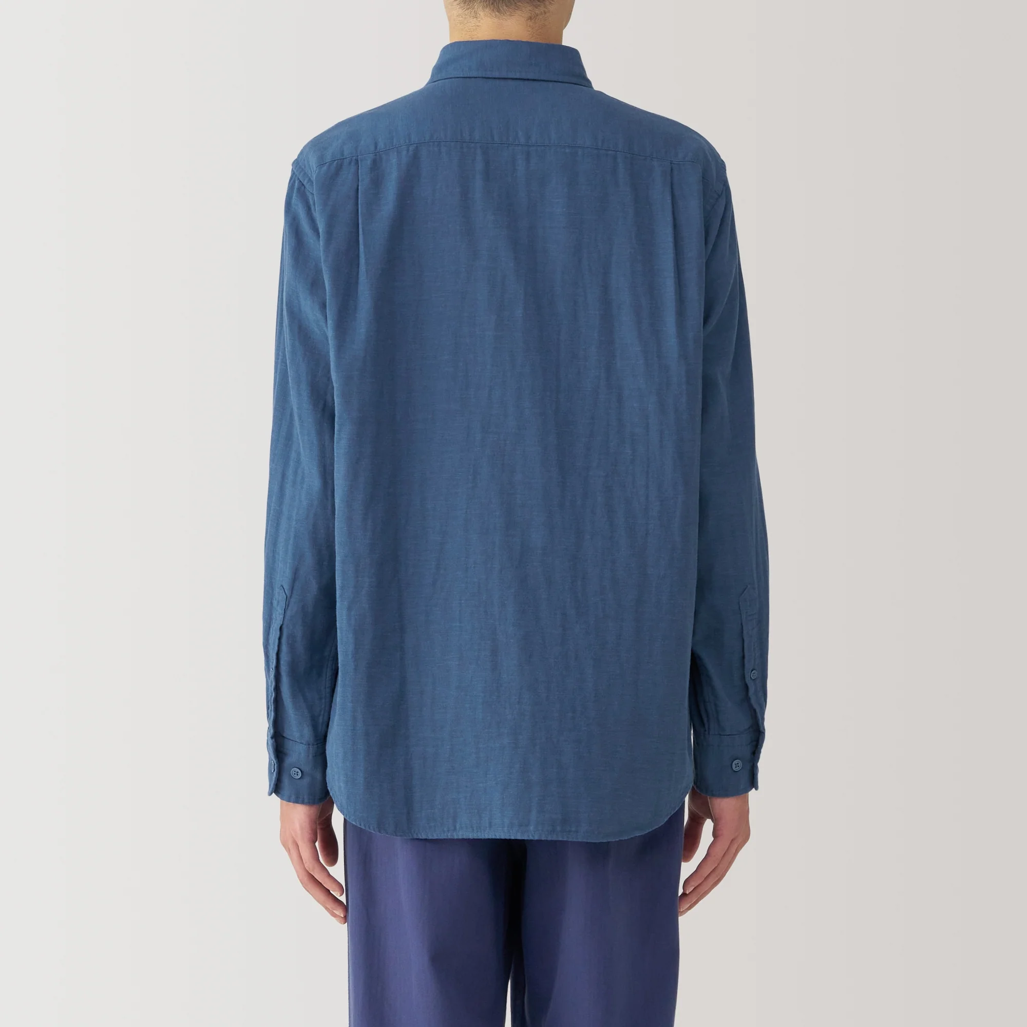 Men's Kapok Blend Double Gauze Long Sleeve Shirt - Image 24