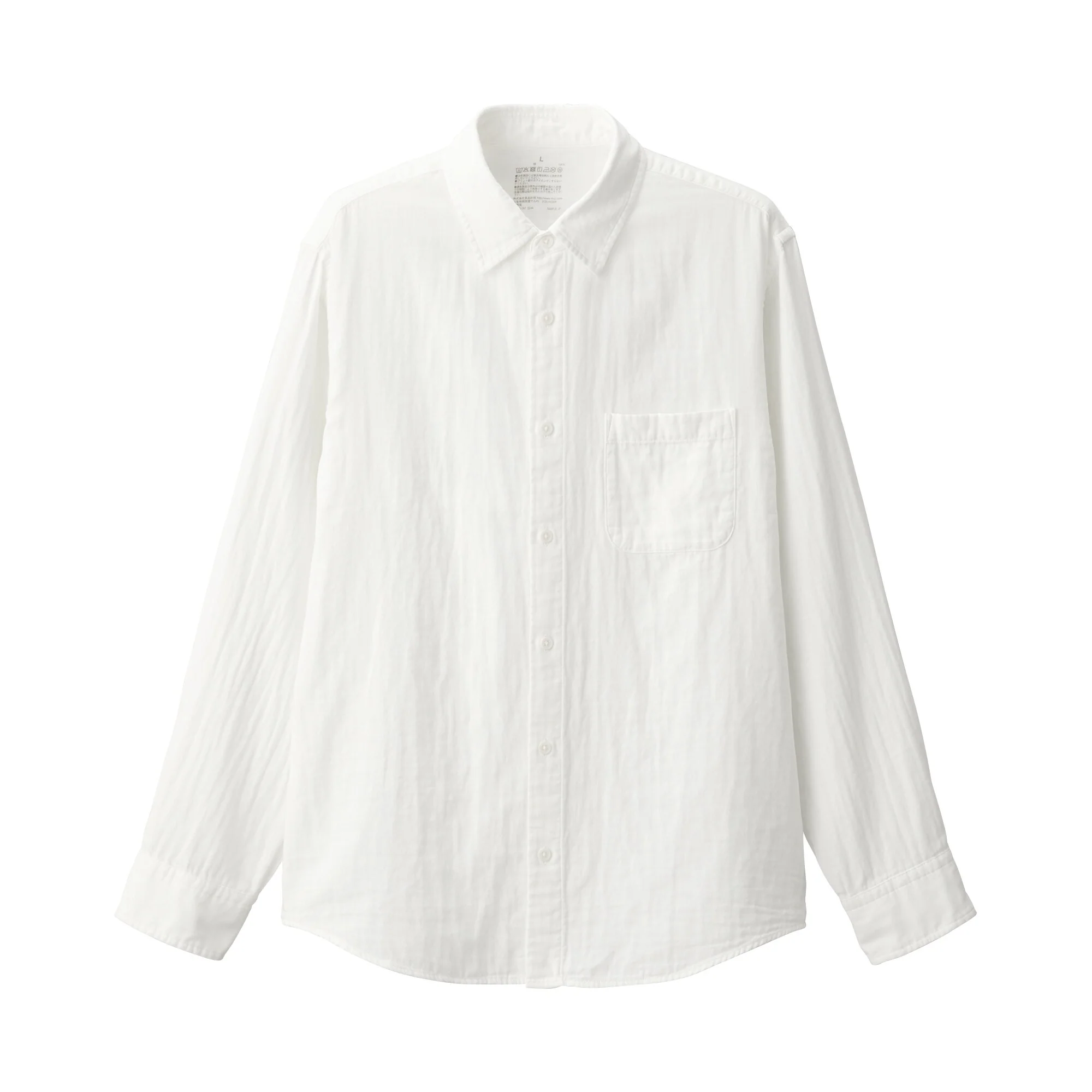 Men's Kapok Blend Double Gauze Long Sleeve Shirt - Image 29