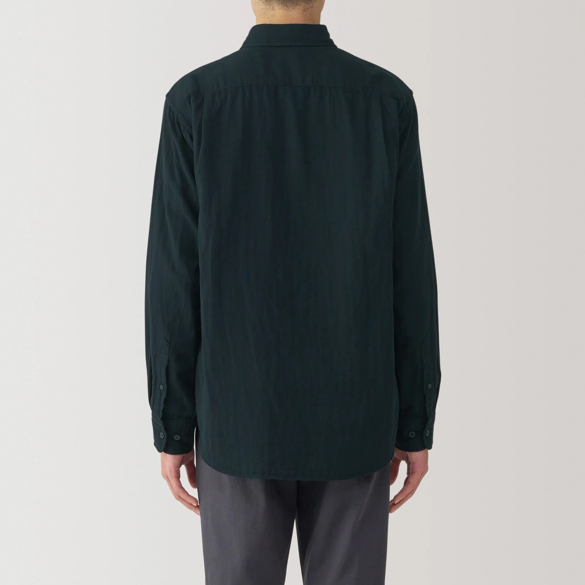 Men's Kapok Blend Double Gauze Long Sleeve Shirt - Image 6