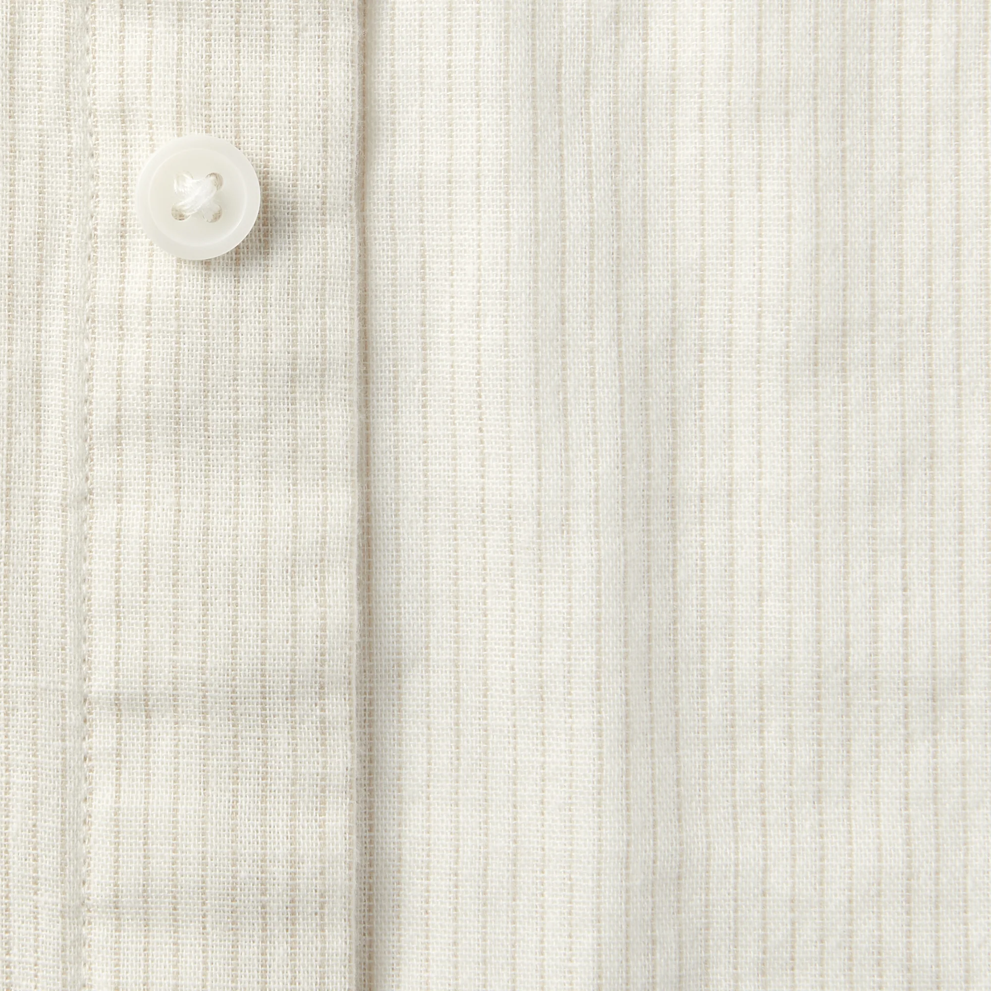 Men's Kapok Blend Double Gauze Stand Collar Long Sleeve Striped Shirt - Image 18