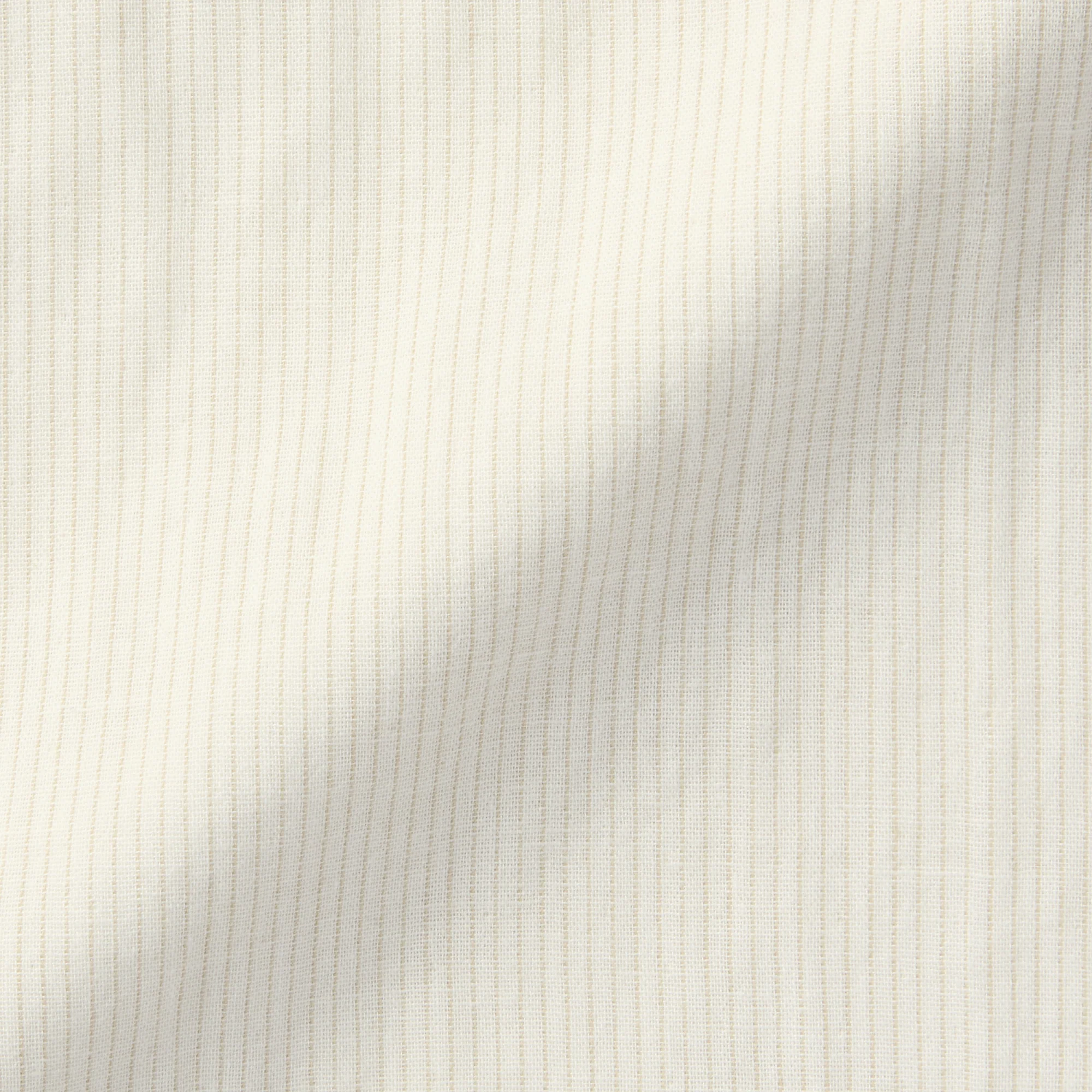 Men's Kapok Blend Double Gauze Stand Collar Long Sleeve Striped Shirt - Image 19